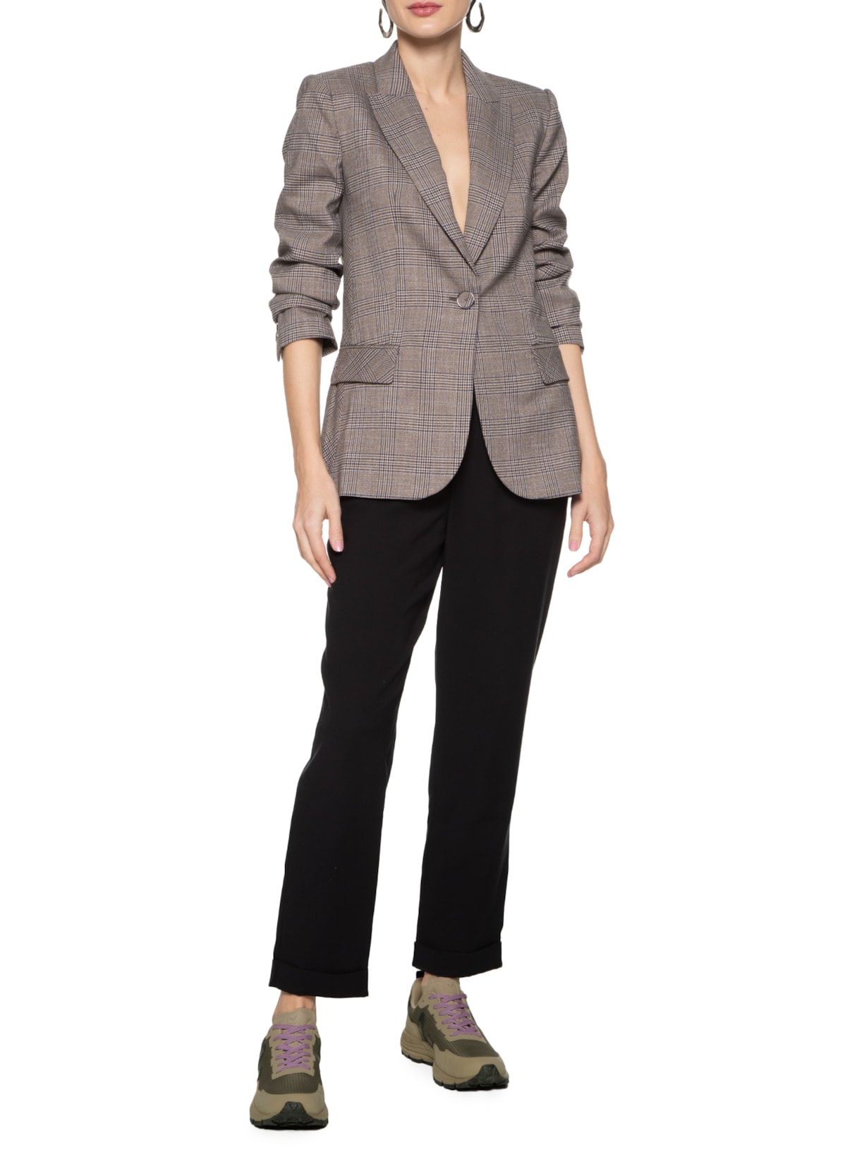 Tênis Unissex Dekkan Ripstop Kaki Black Bege Veja