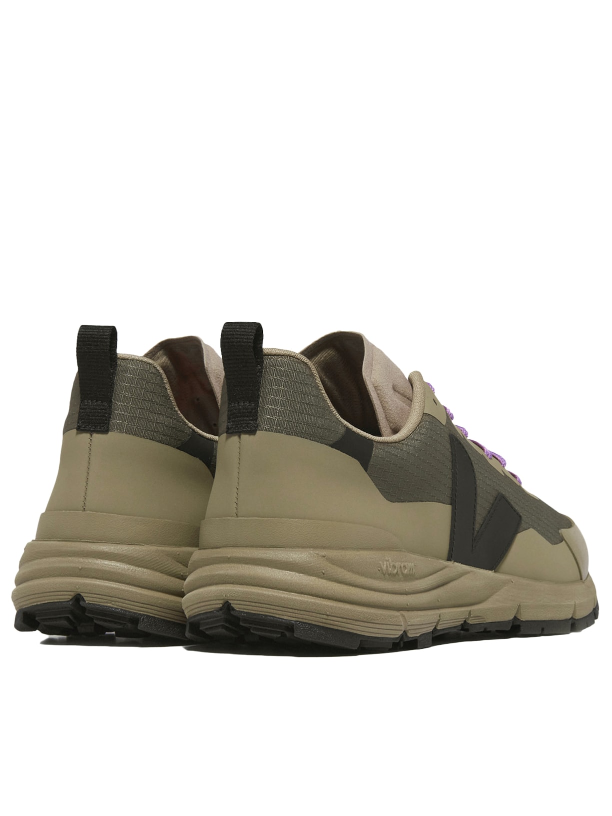 Tênis Unissex Dekkan Ripstop Kaki Black Bege Veja