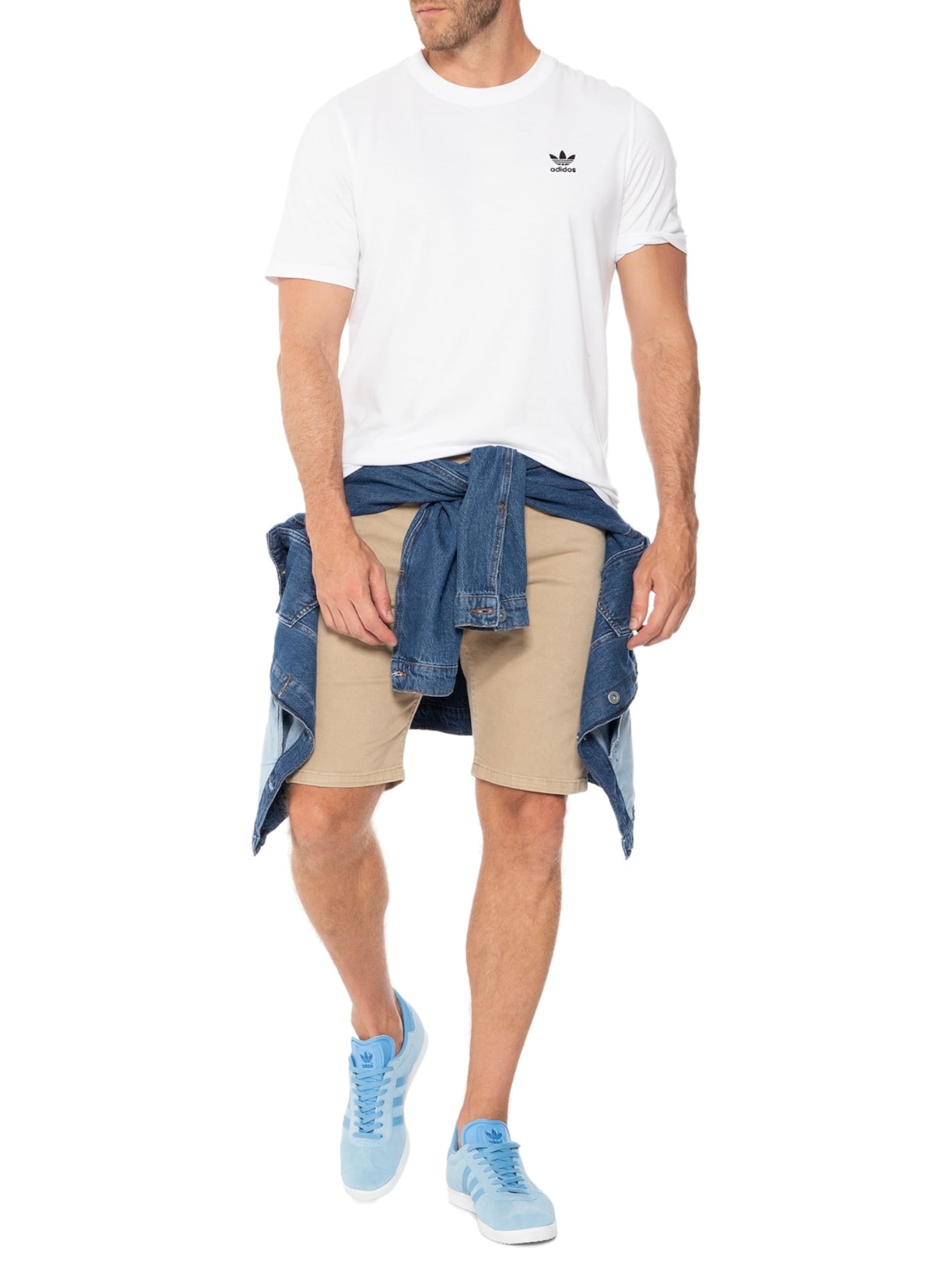 Tênis Unissex Gazelle Clear Blue Azul Adidas Originals