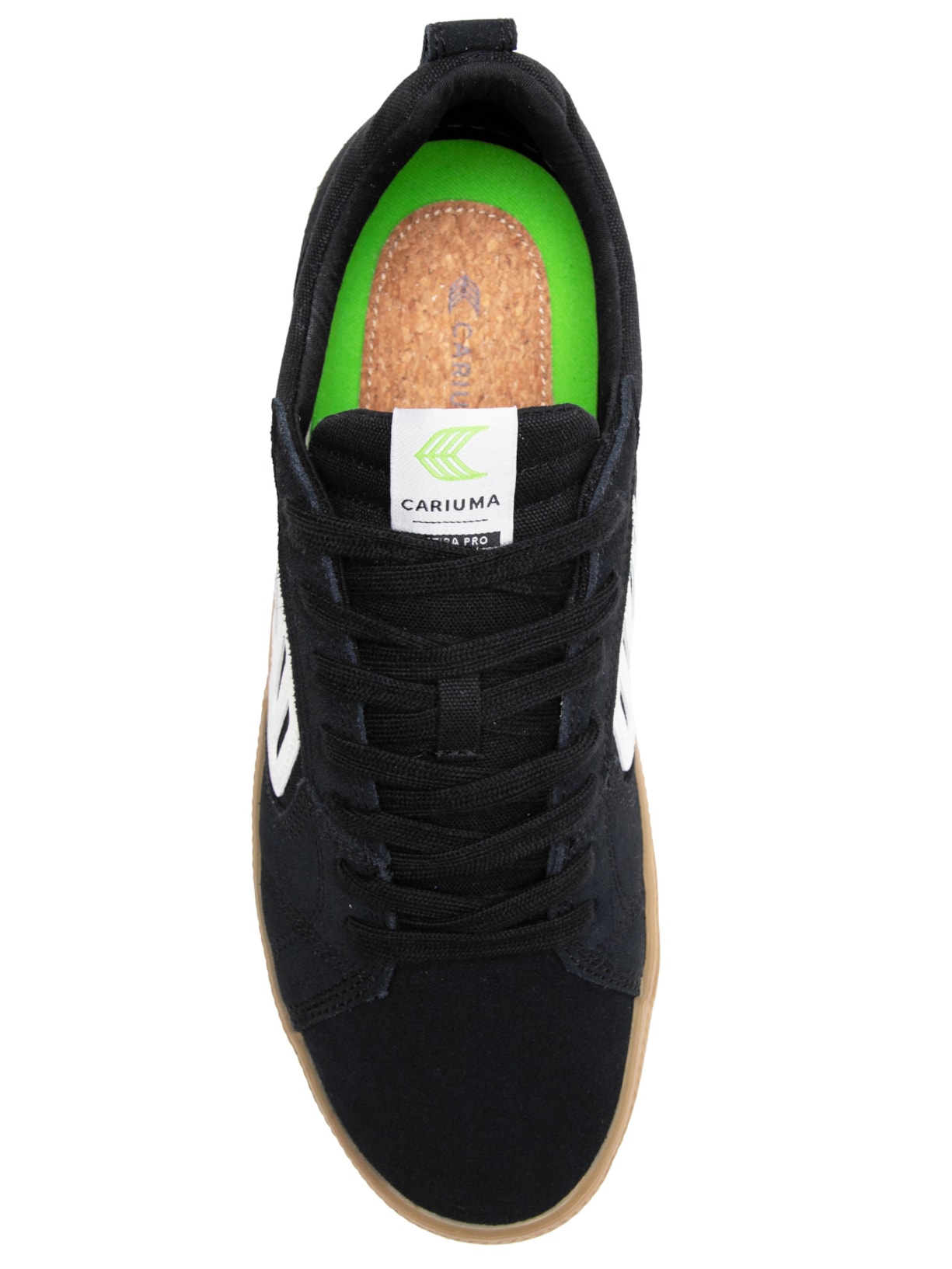 Tênis Unissex Pro Skate Gum Suede And Canvas Ivory Preto Cariuma