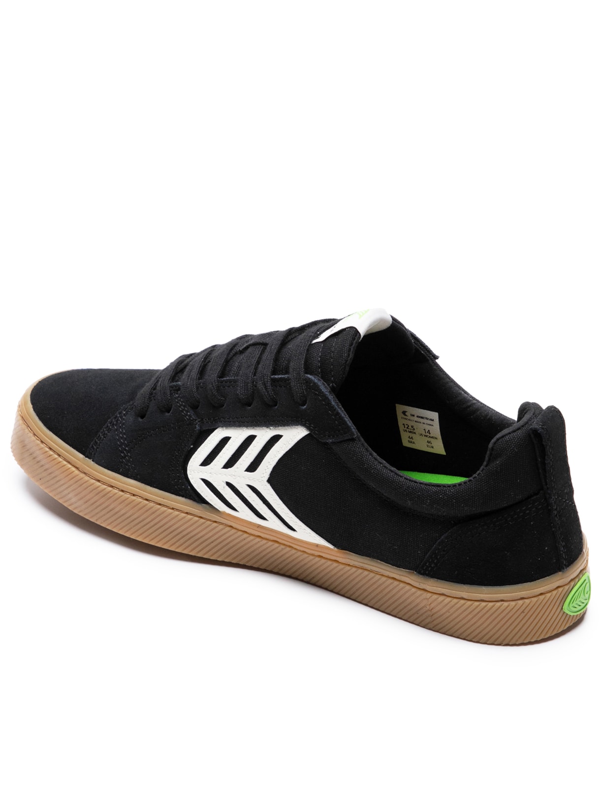 Tênis Unissex Pro Skate Gum Suede And Canvas Ivory Preto Cariuma