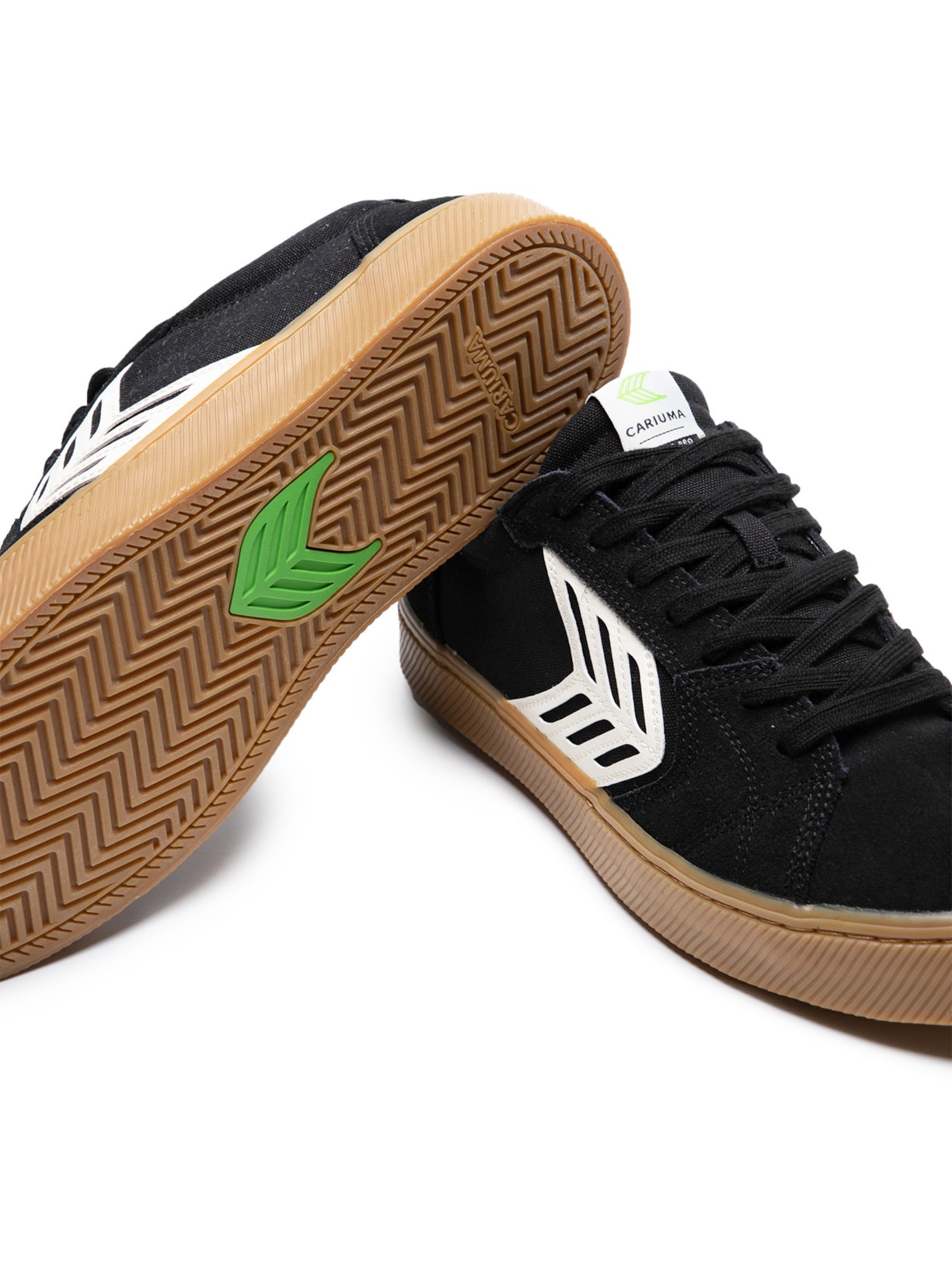 Tênis Unissex Pro Skate Gum Suede And Canvas Ivory Preto Cariuma