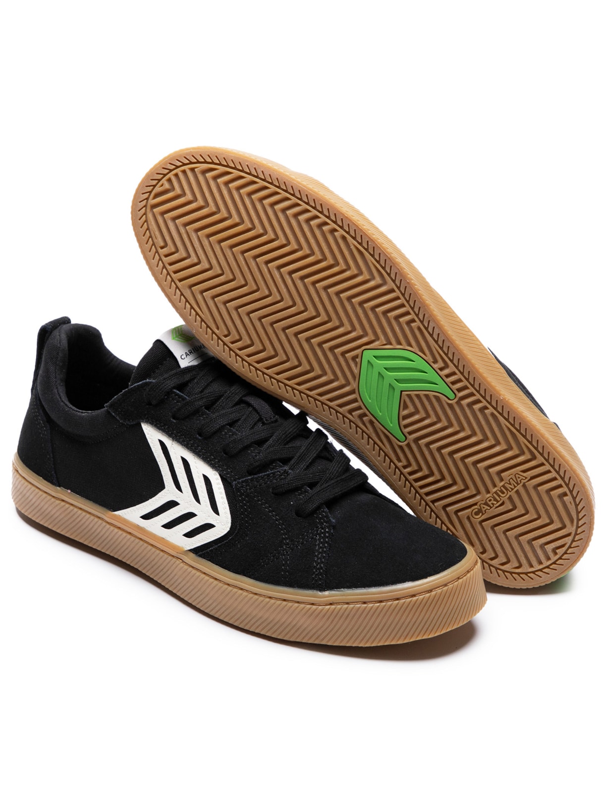Tênis Unissex Pro Skate Gum Suede And Canvas Ivory Preto Cariuma