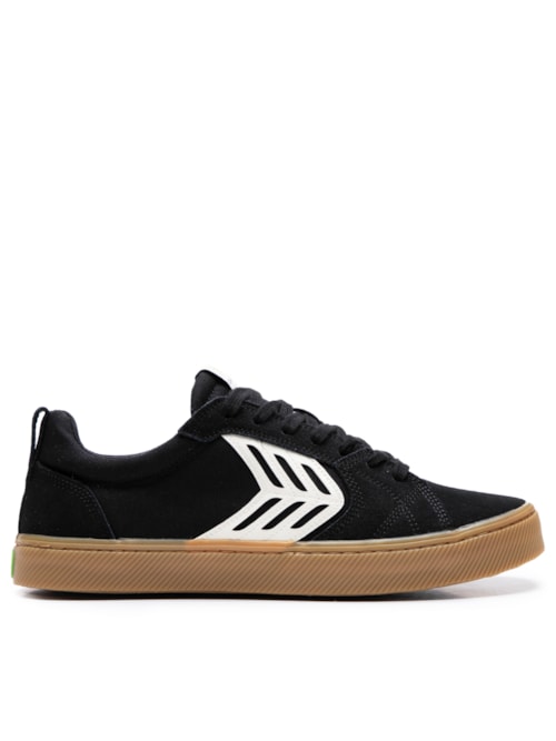 Tênis Unissex Pro Skate Gum Suede And Canvas Ivory - Preto