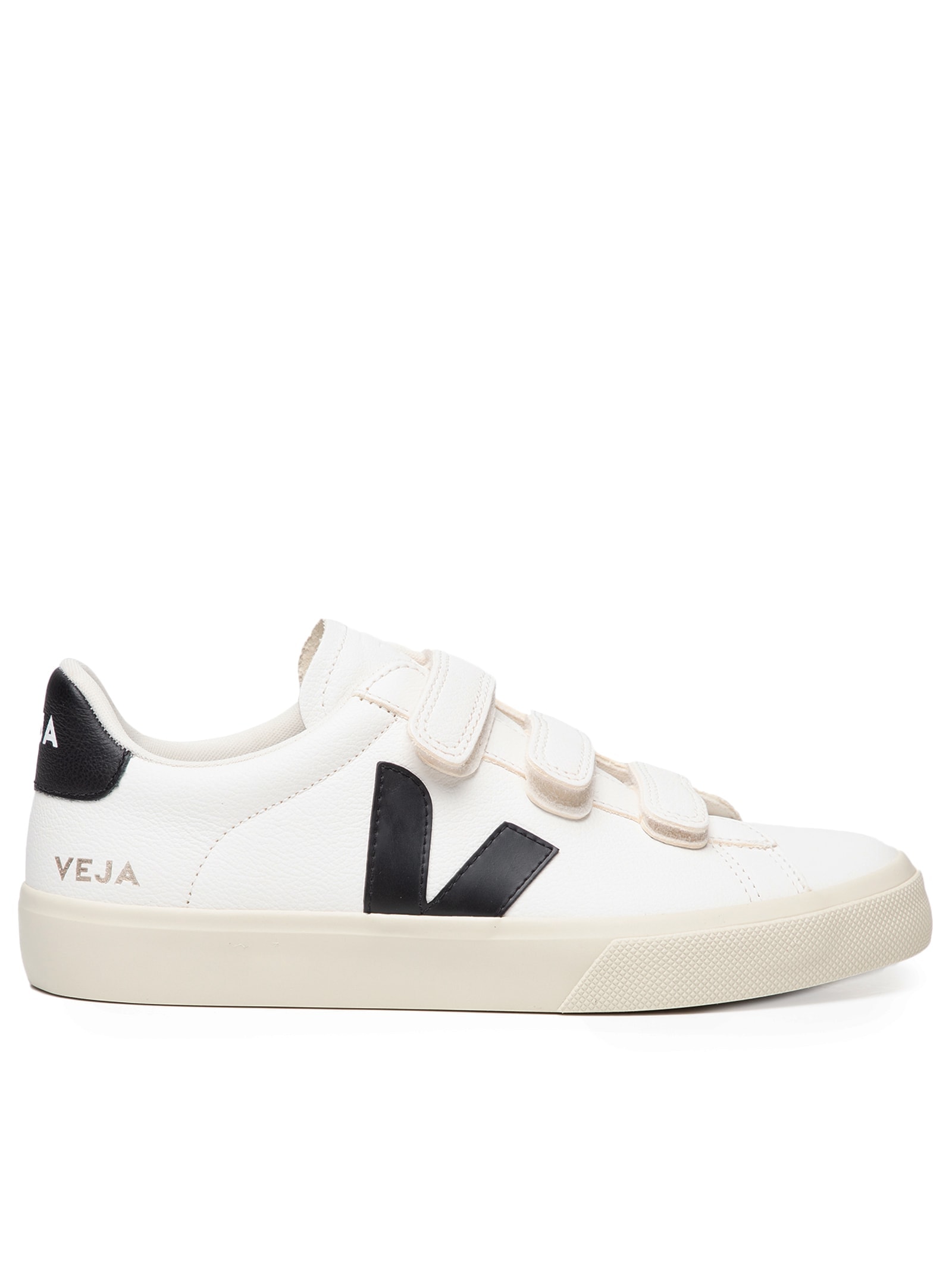 VEJA Recife ロゴクロムフリーレザー白&ナチュラル #38 Veja - Tênis Unissex Recife Logo Chromefree Leather - Branco