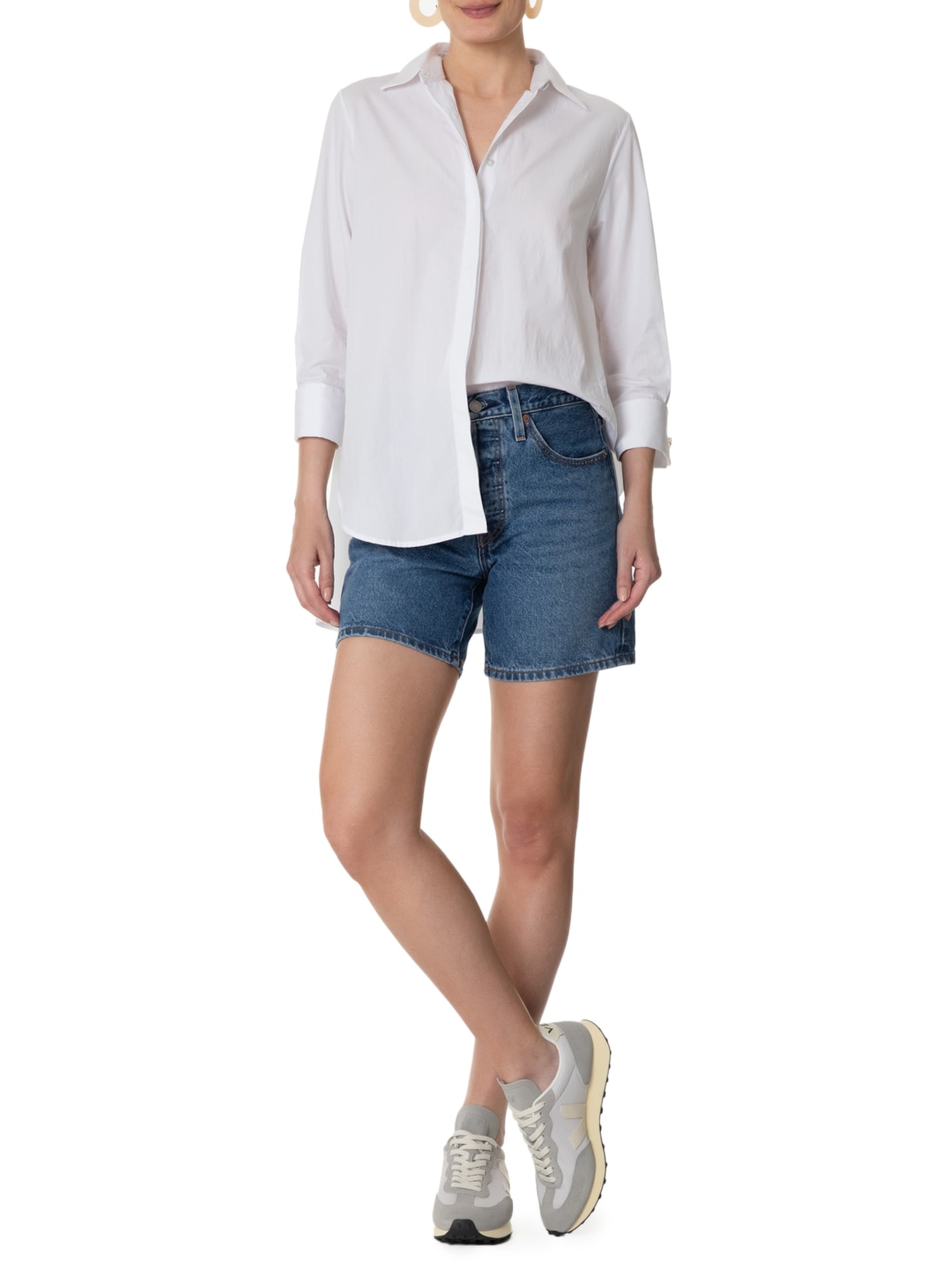 Tênis Unissex Rio Branco Alveomsh Light Grey Pierre Cinza Veja