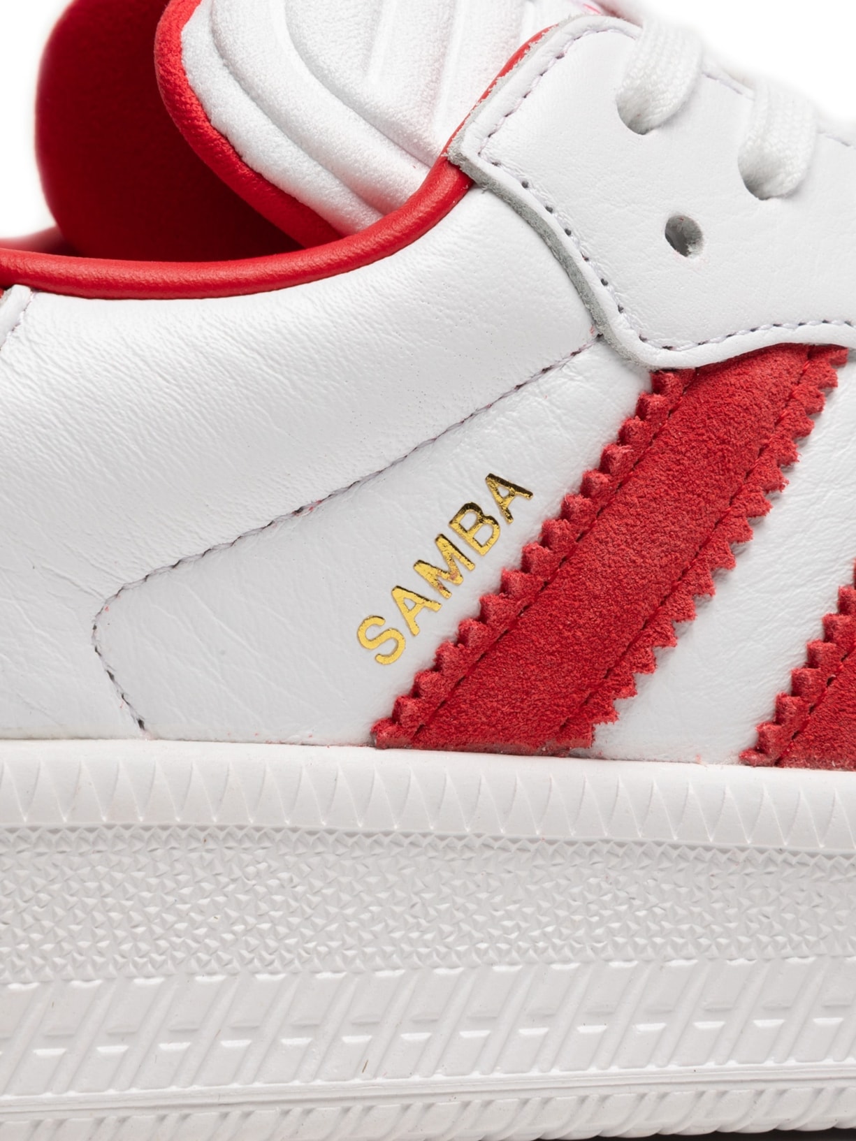 Tênis Unissex Samba Xlg Branco e Vermelho Adidas Originals
