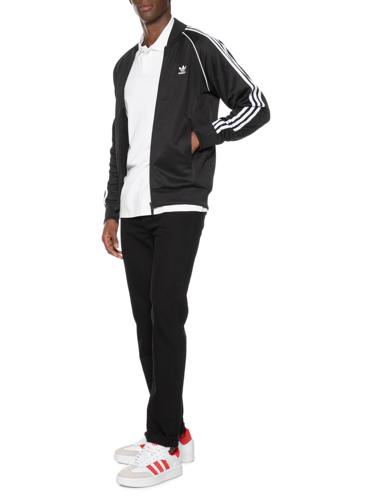 Tênis Unissex Samba Xlg Branco e Vermelho Adidas Originals