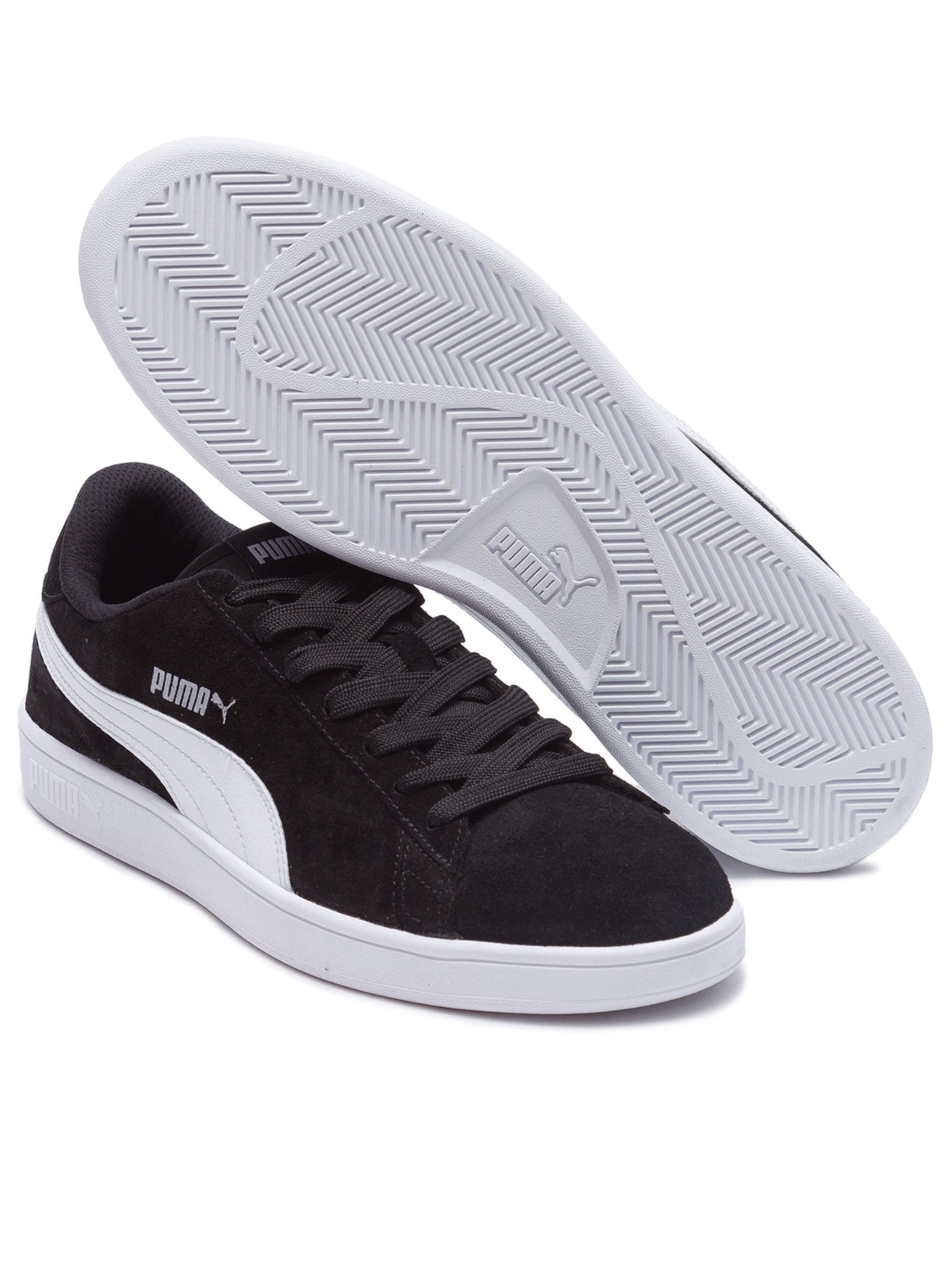 Tênis Unissex Smash V2 Preto Puma