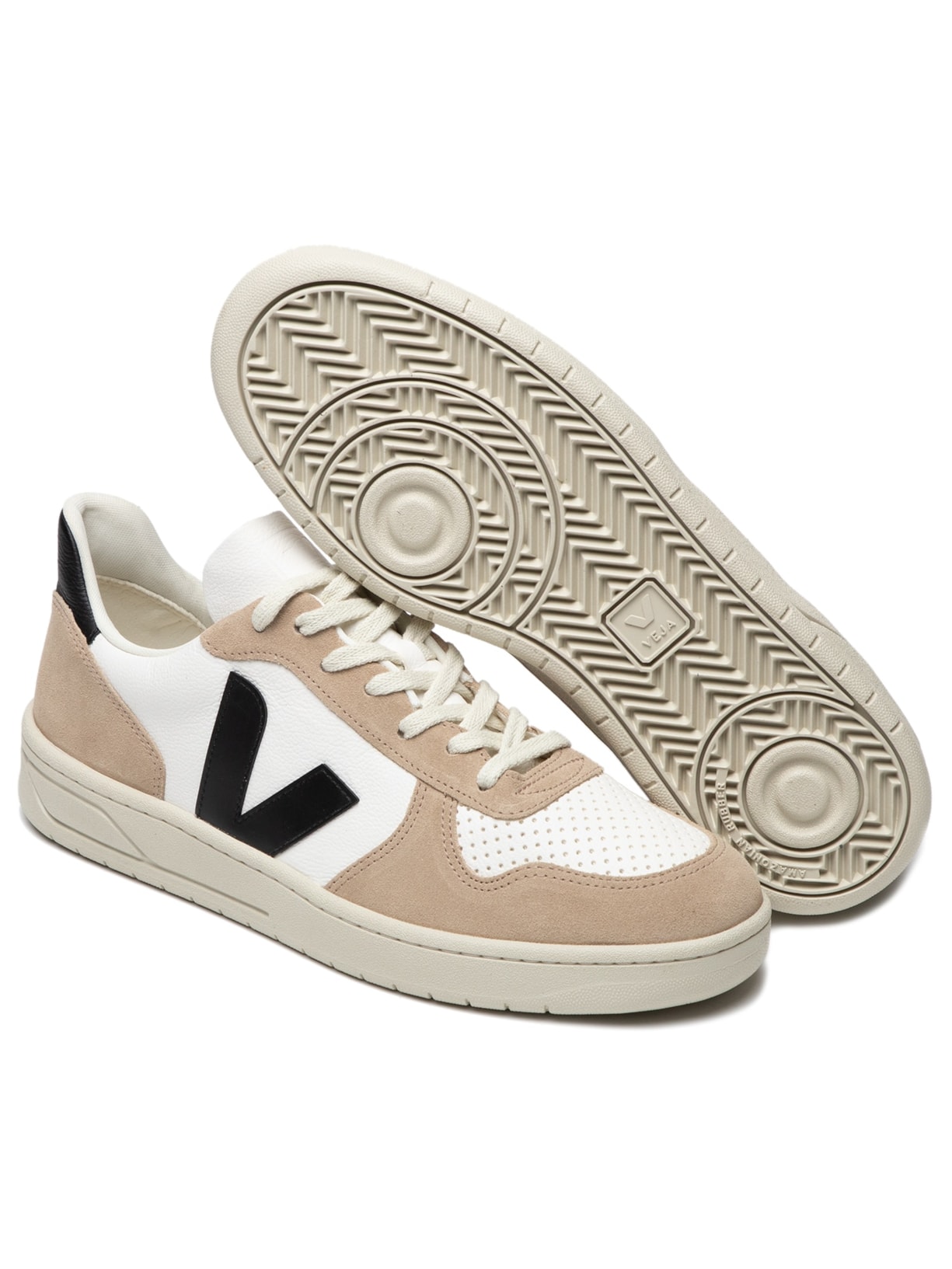 Tênis Unissex V-10 Chromefree Leather Bege Veja