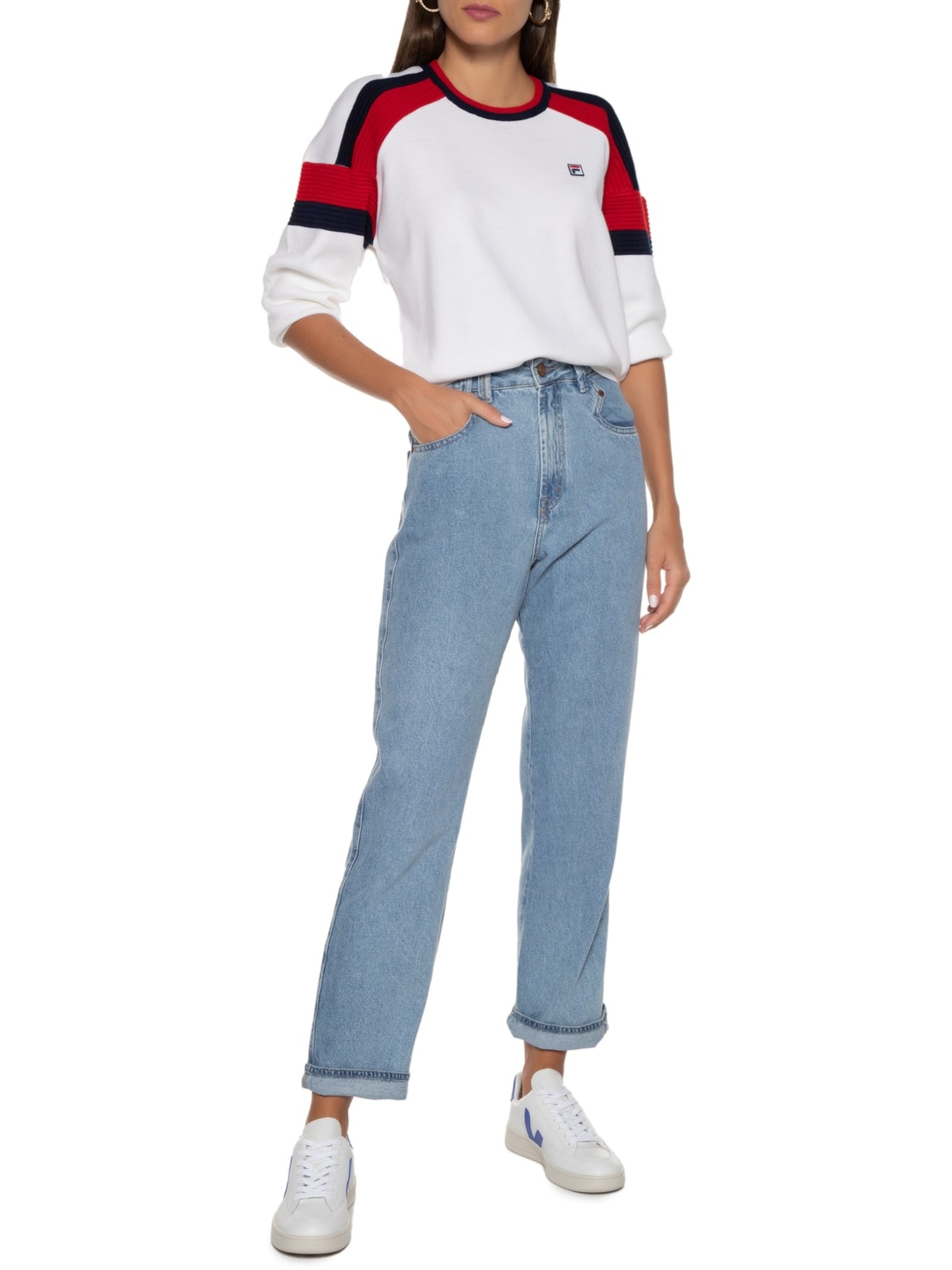 Tênis Unissex V-12 Couro Paros Azul Vert