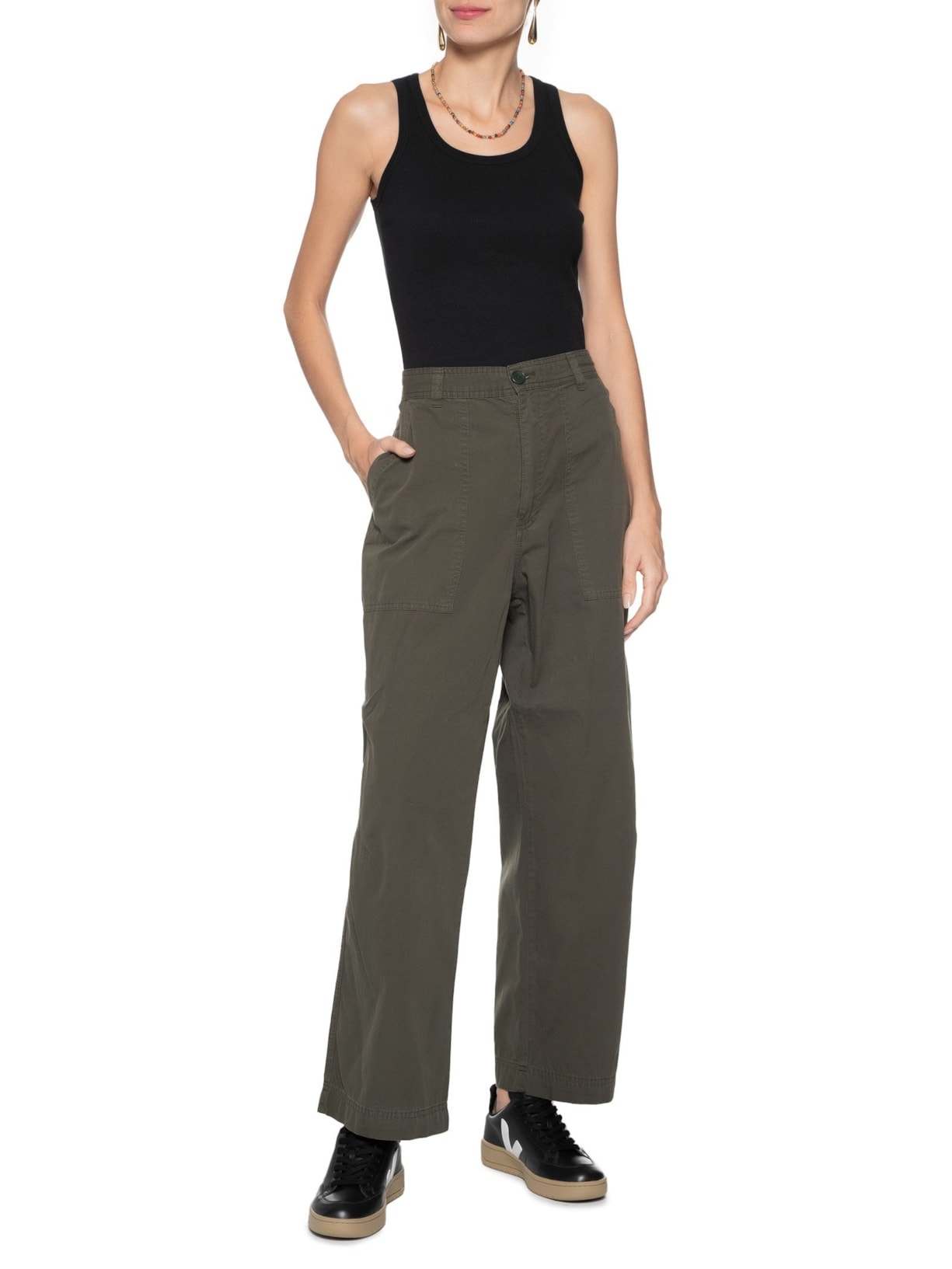 Tênis Unissex V-12 Leather Dune Preto  Veja