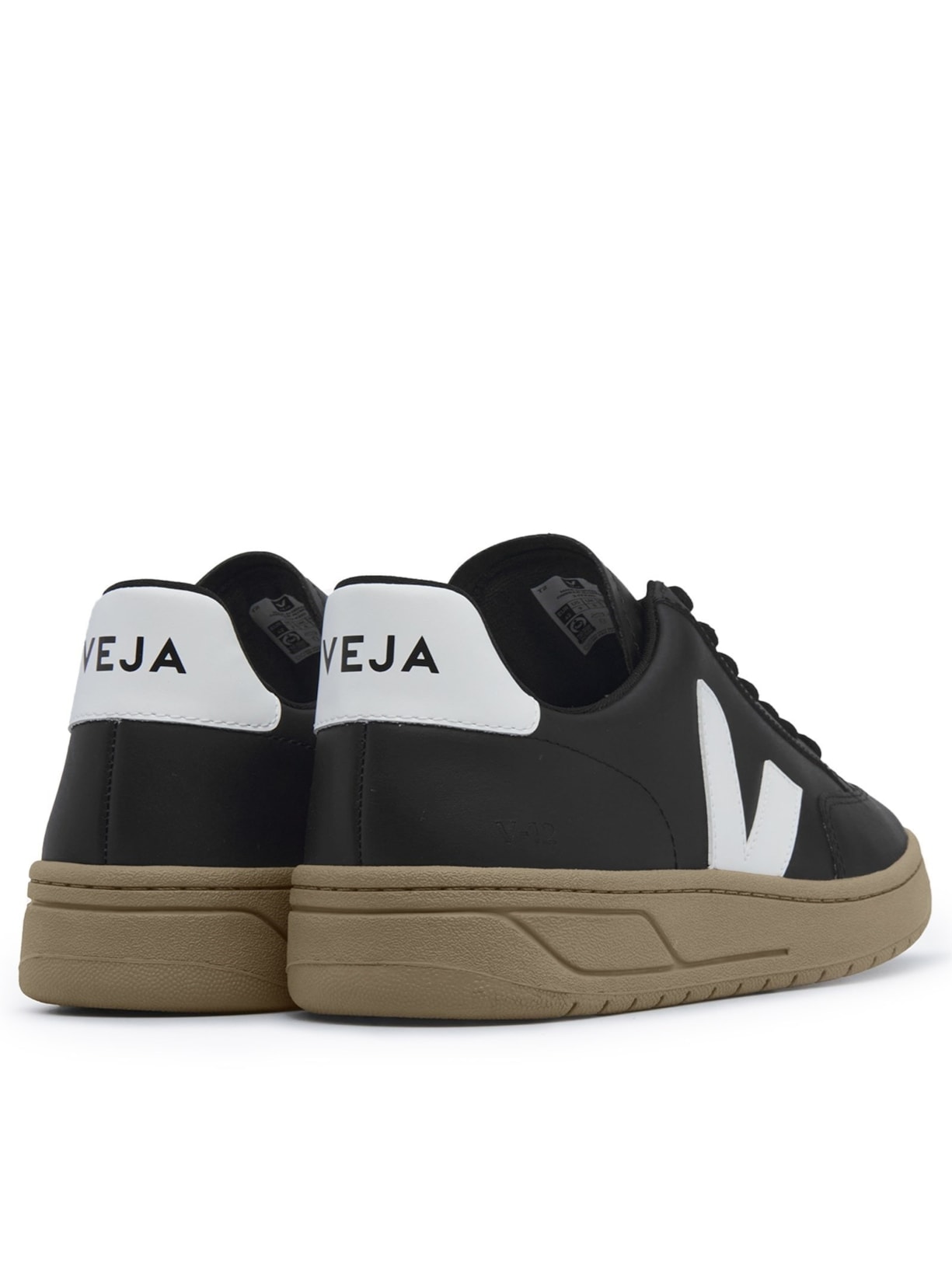 Tênis Unissex V-12 Leather Dune Preto  Veja