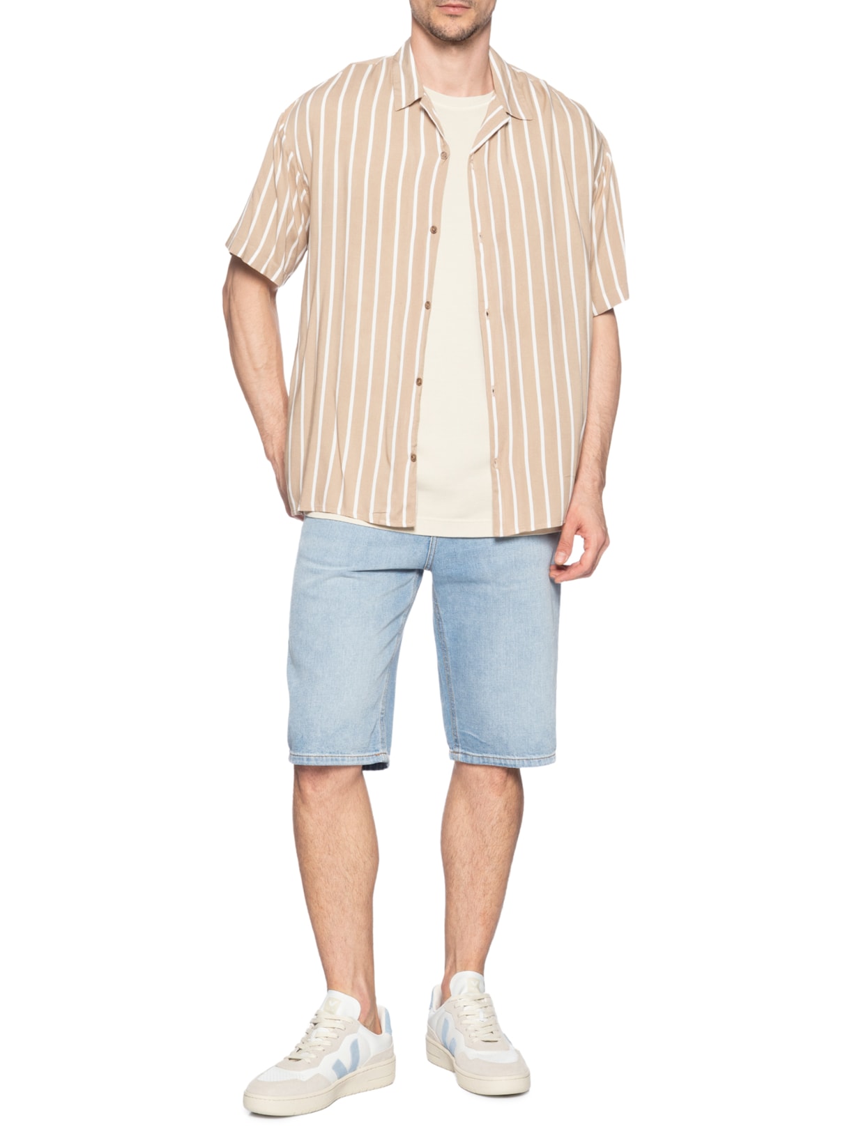 Tênis Unissex V-90 O.T. Leather Off White Veja