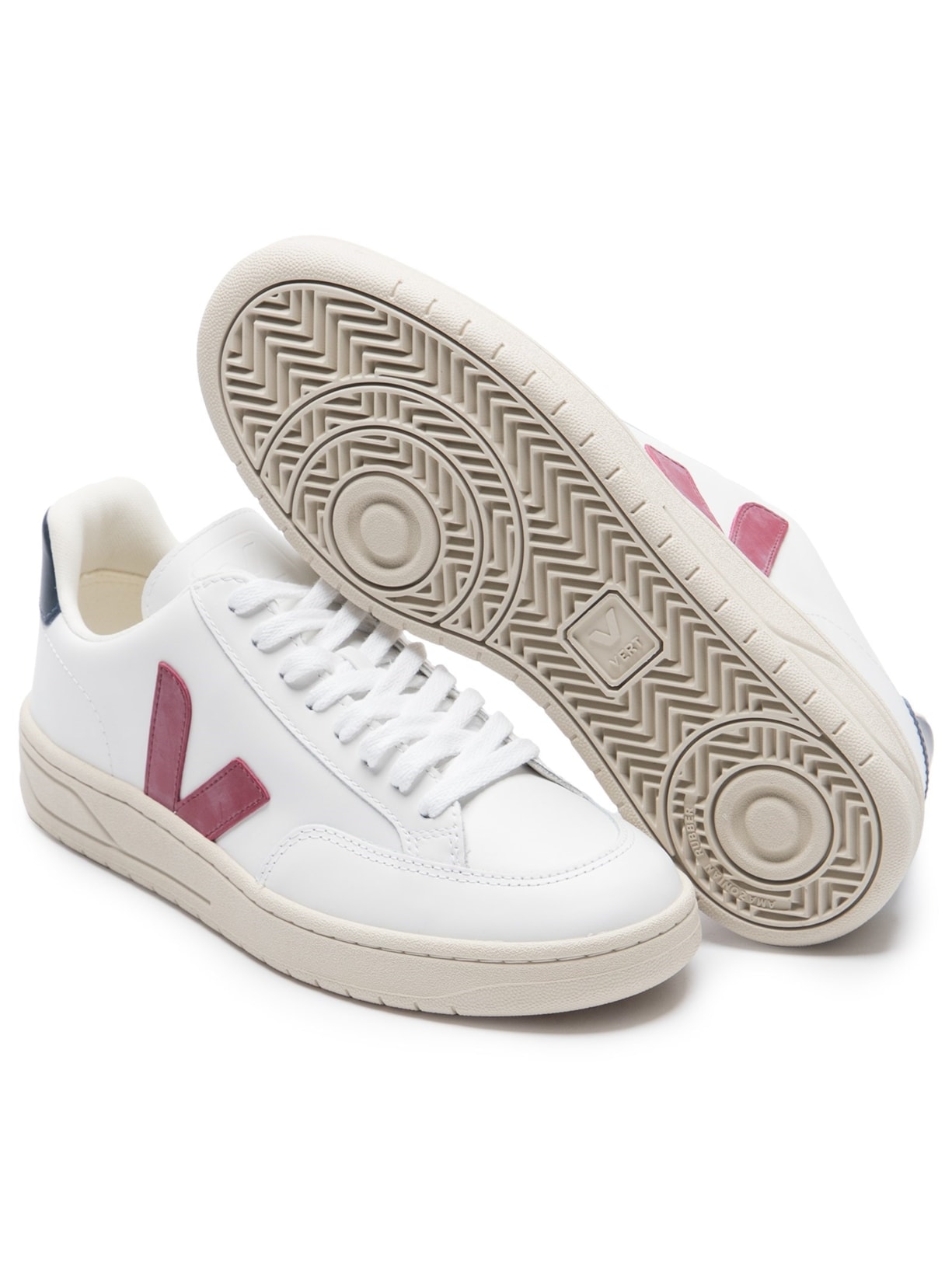 Tênis Unissex V12 Couro Branco Vert