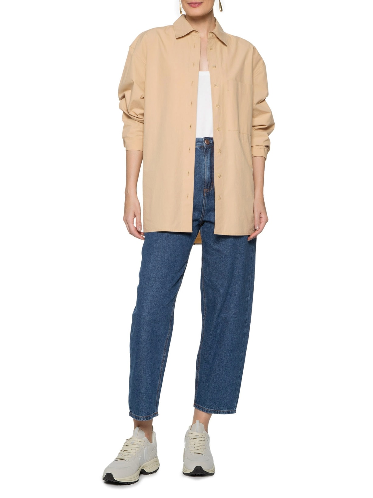 Tênis Unissex Venturi Suede Natural Off White Veja