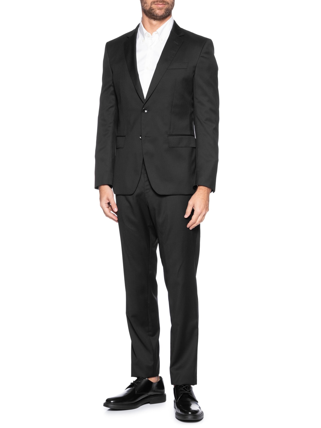 Terno Masculino Costumes H Huge 2 Peças Preto Boss
