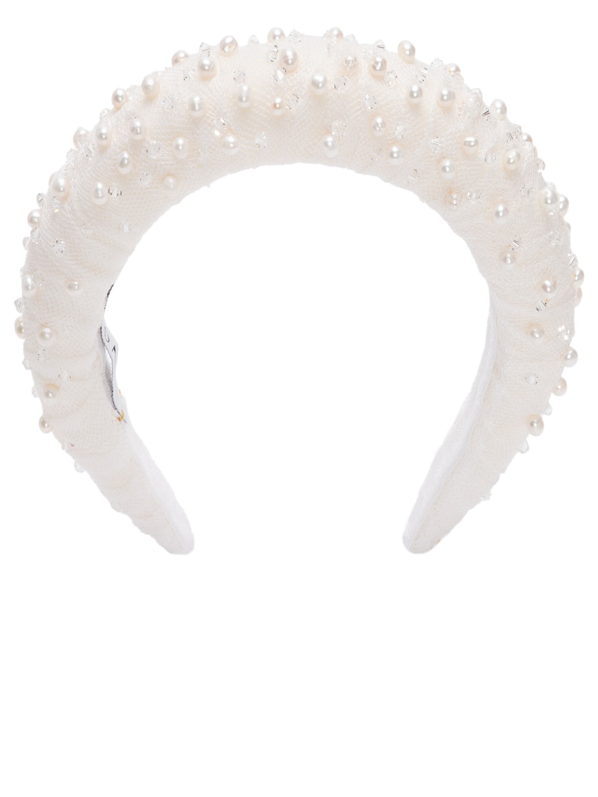 Tiara Acolchoada Juice Pedraria Off White Matilda