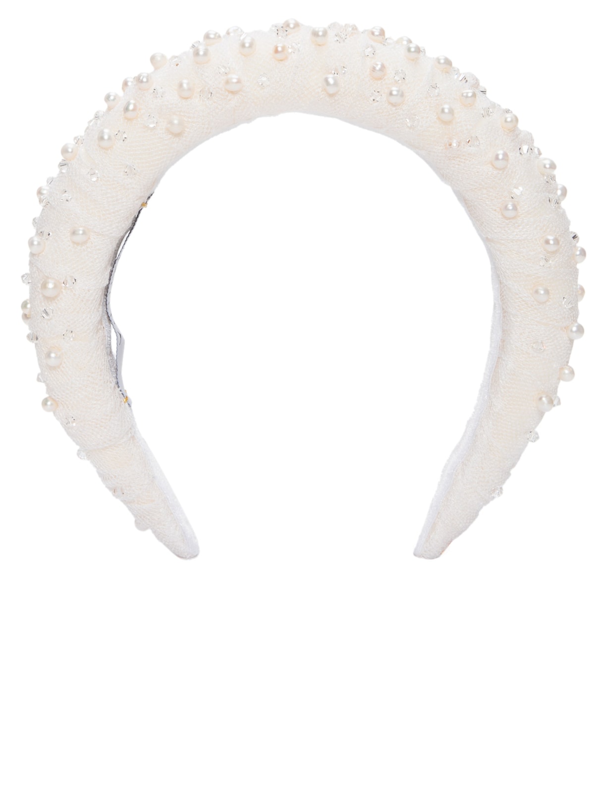 Tiara Acolchoada Juice Pedraria - Off White