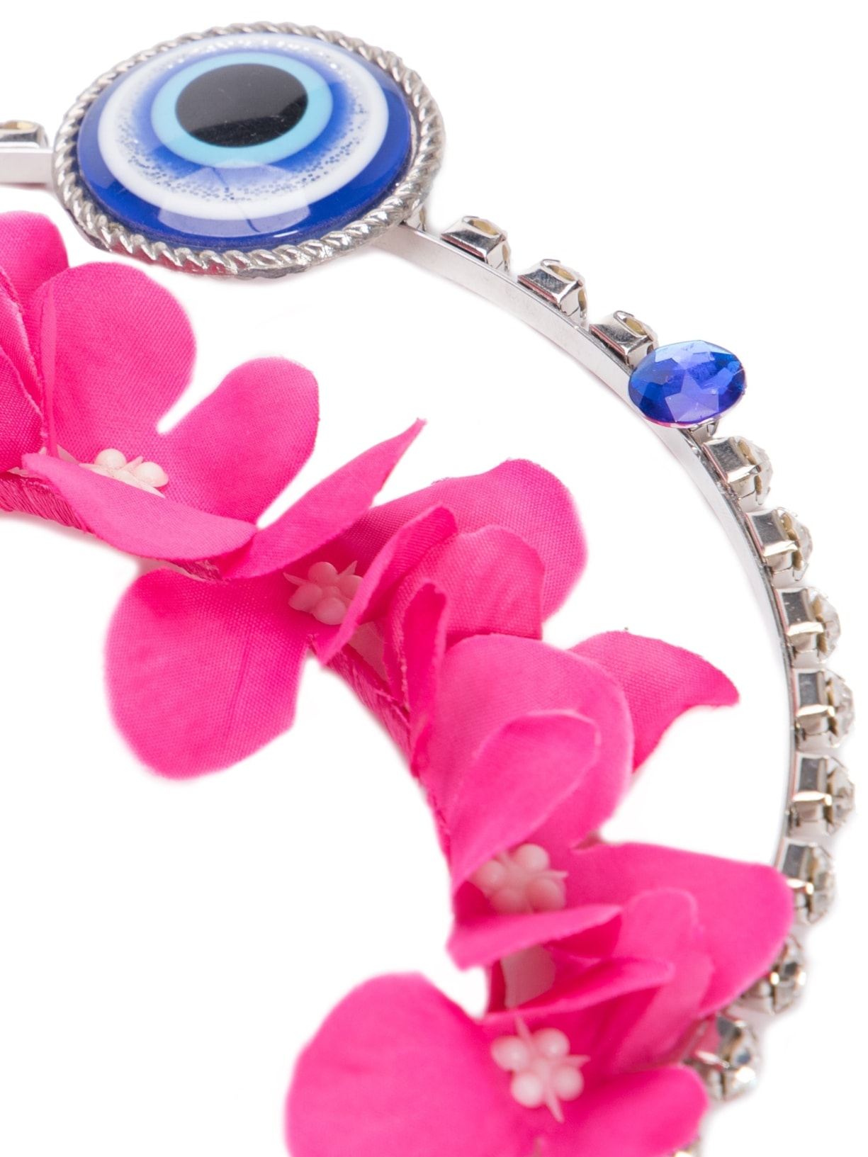 Tiara Carnaval Olho Grego e Tassel Rosa Market 33