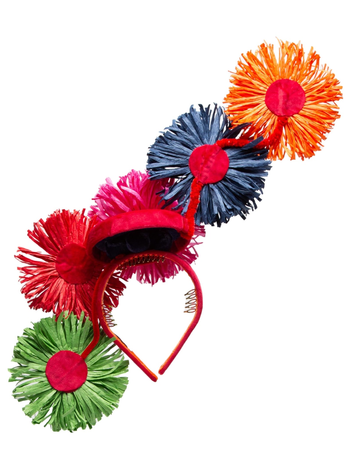 Tiara Casquete My Happy Place Vermelho Matilda
