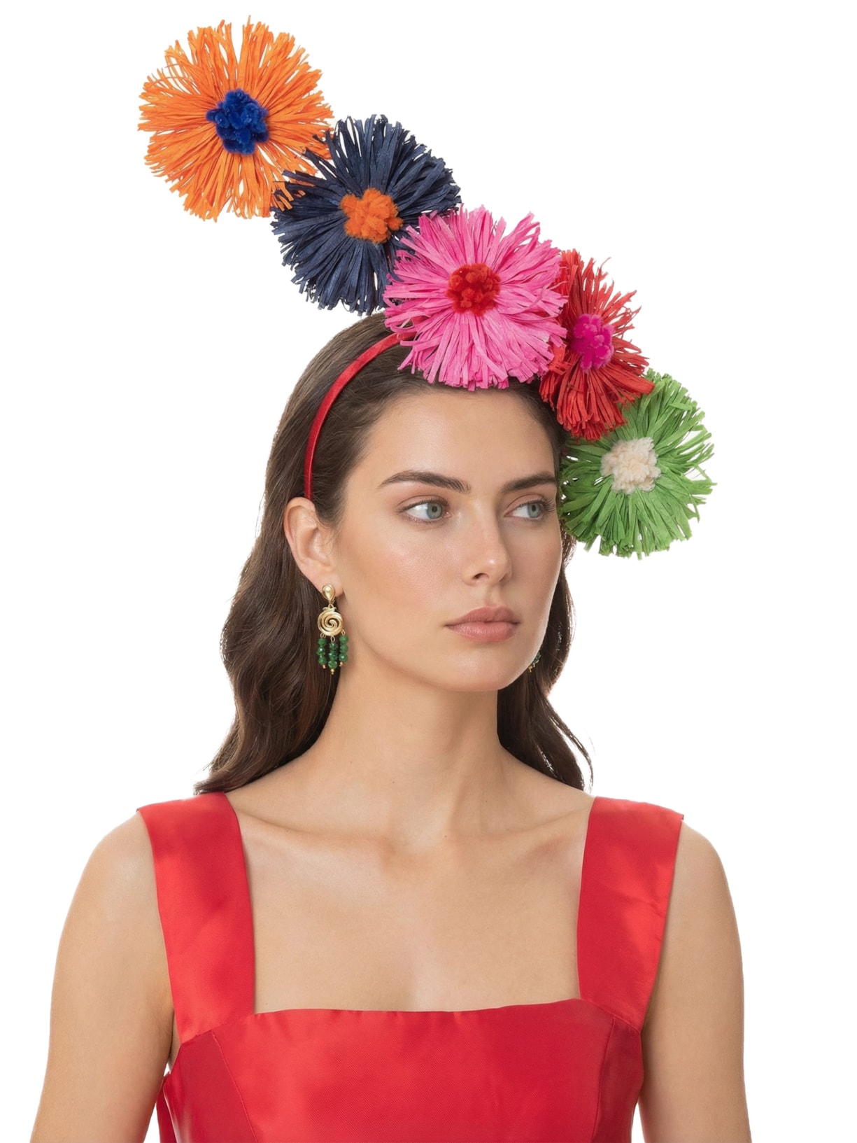 Tiara Casquete My Happy Place Vermelho Matilda