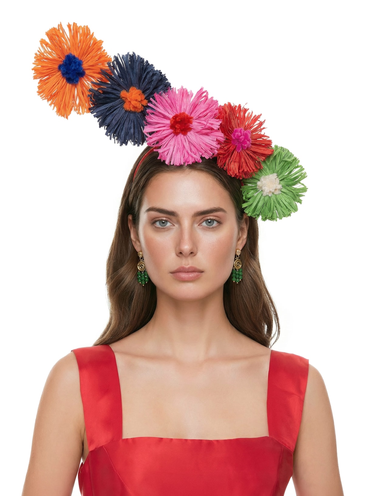 Tiara Casquete My Happy Place Vermelho Matilda