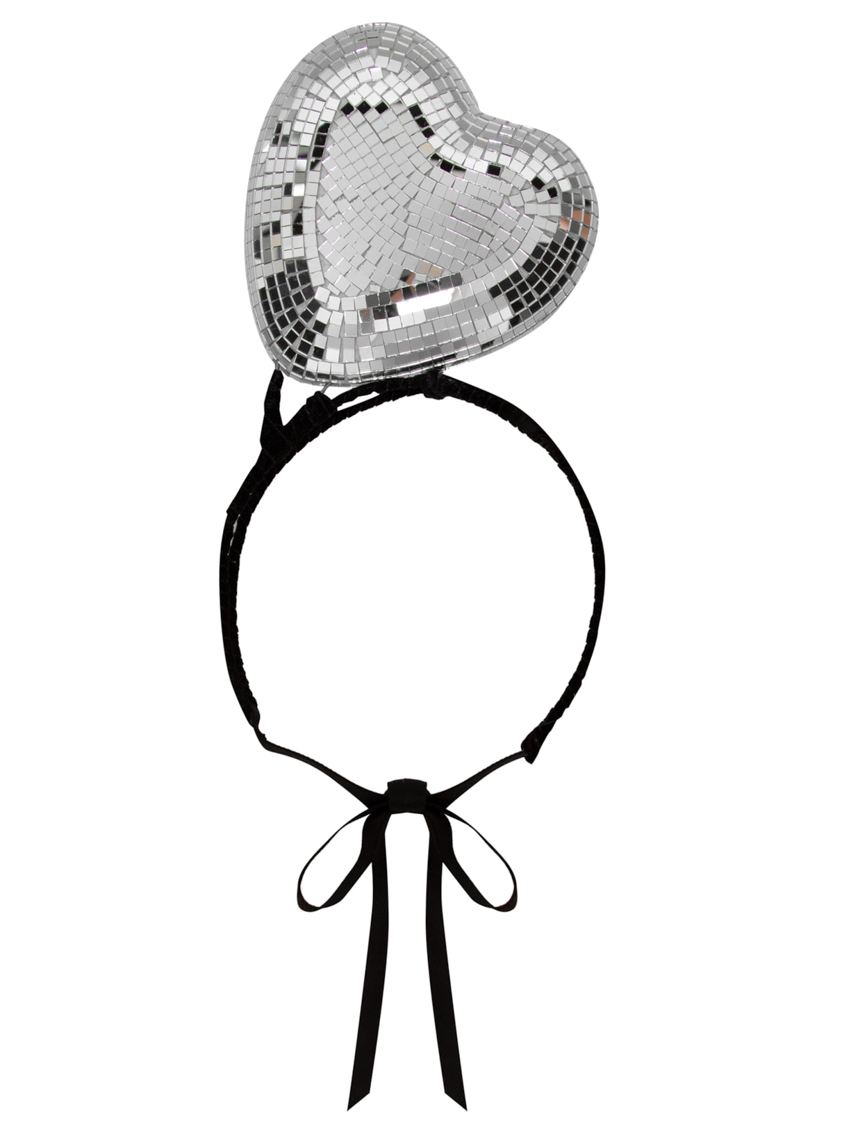 Tiara Headpiece Coração - Prata