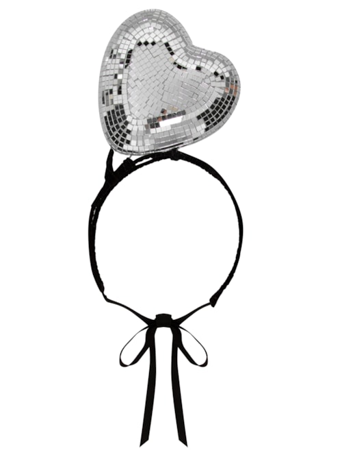 Tiara Headpiece Coração - Prata