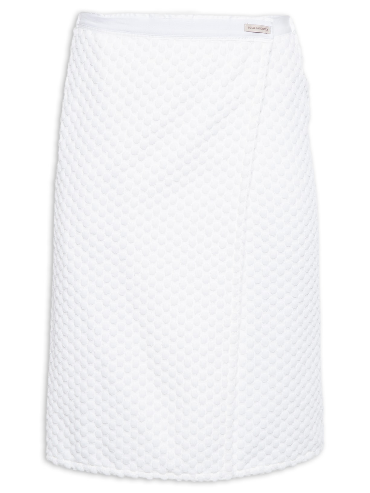 Toalha Banho Doppo Velvet Branco Blue Gardenia