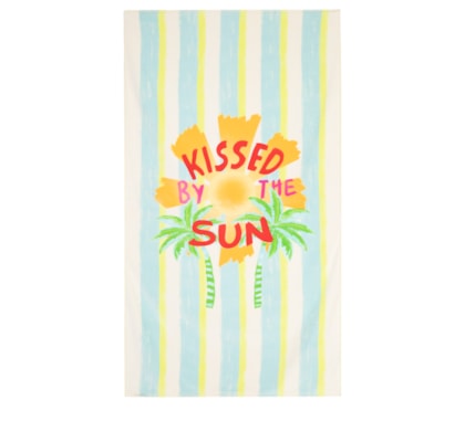 Toalha Chamego Kissed By The Sun Listrado - Azul