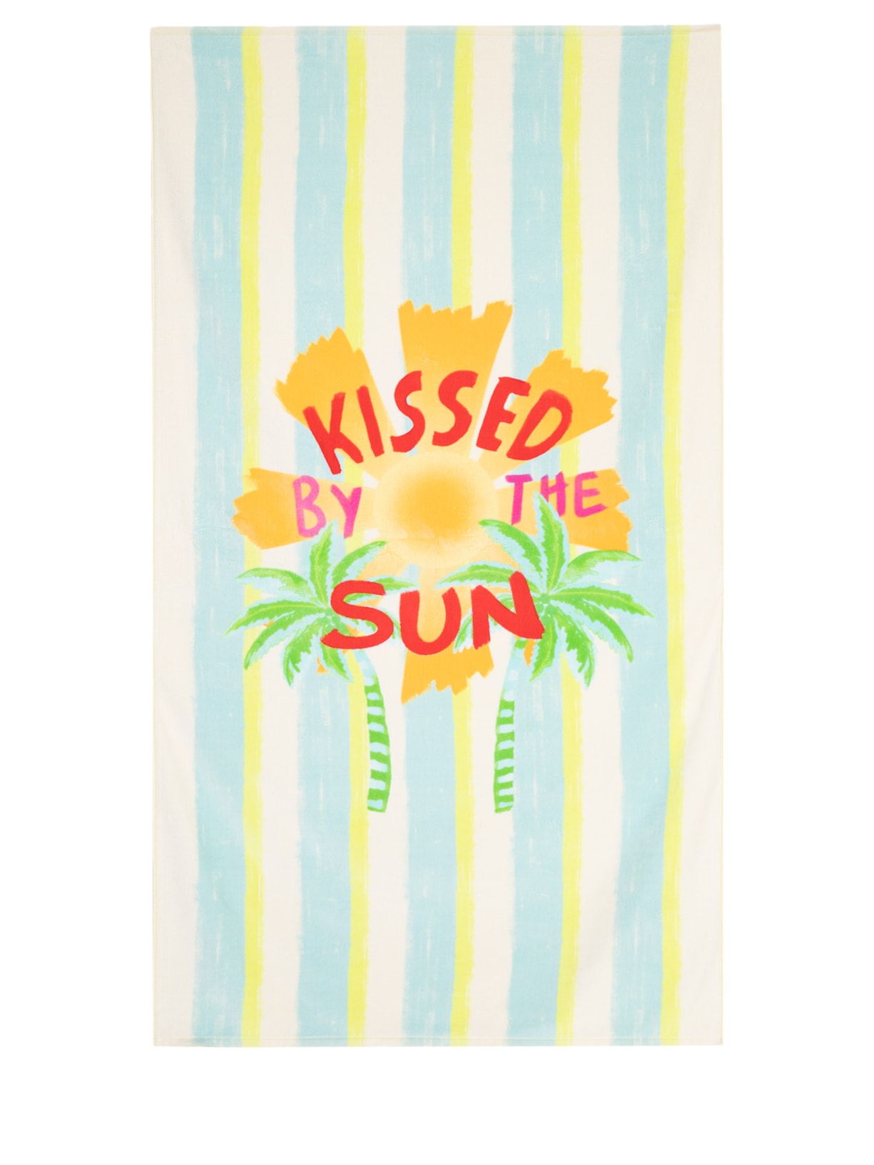 Toalha Chamego Kissed By The Sun Listrado - Azul