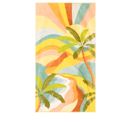 Toalha Chamego Paisagem Carioca - Amarelo