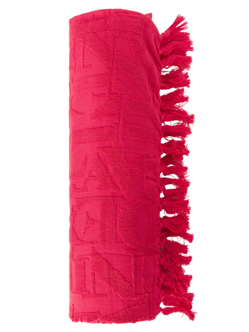 Toalha De Praia Com Logo - Rosa