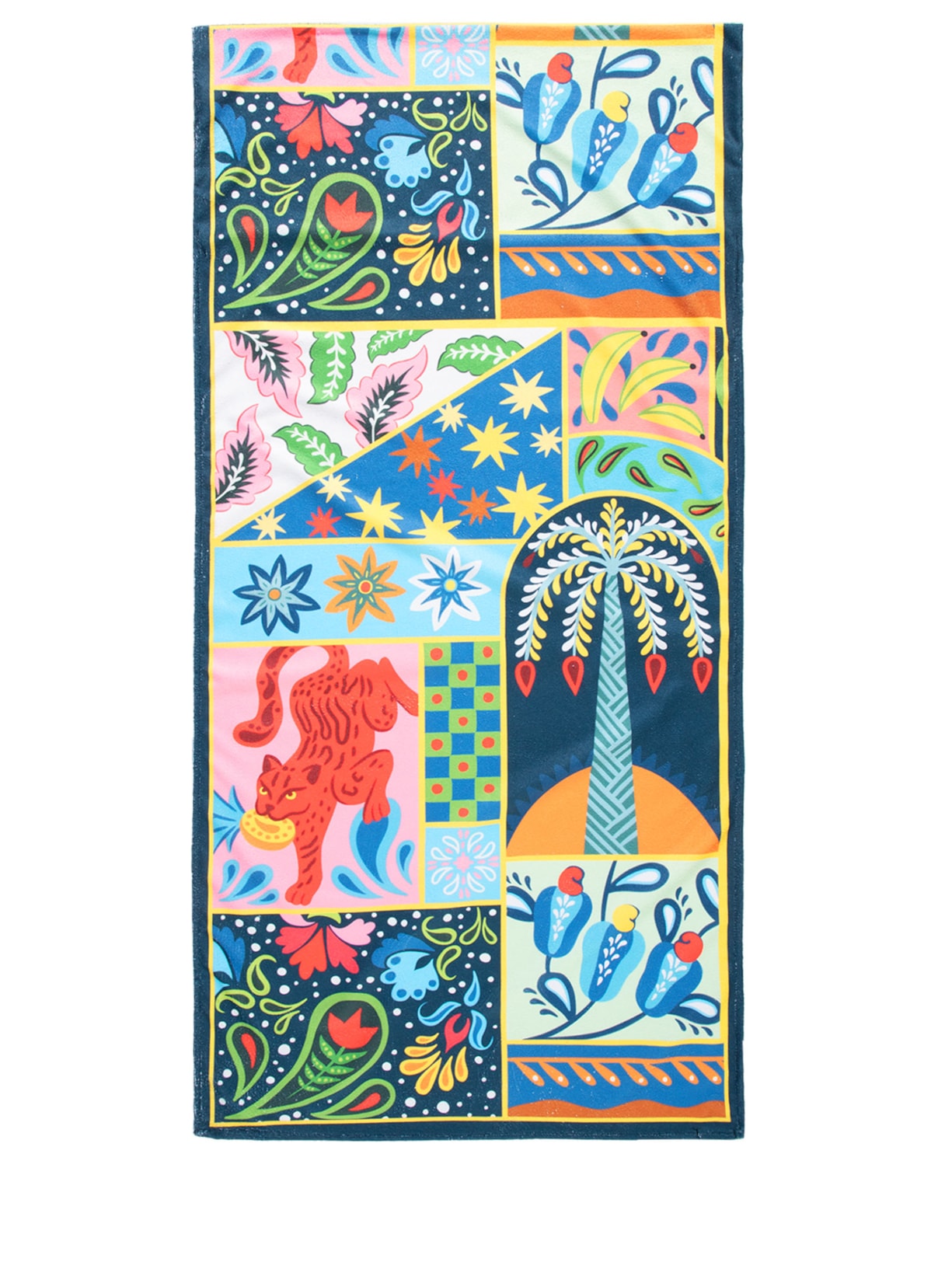 Toalha Estampa Tropical Azul Mktbeach