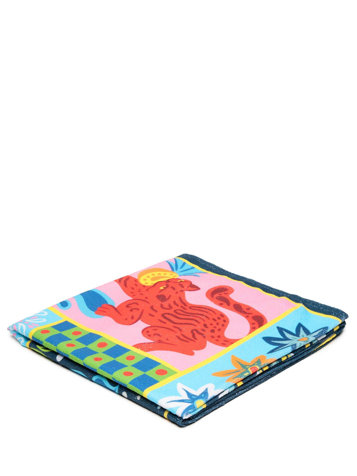 Toalha Estampa Tropical Azul Mktbeach