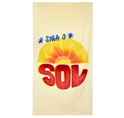 Toalha Feminina Chamego Siga O Sol - Branco