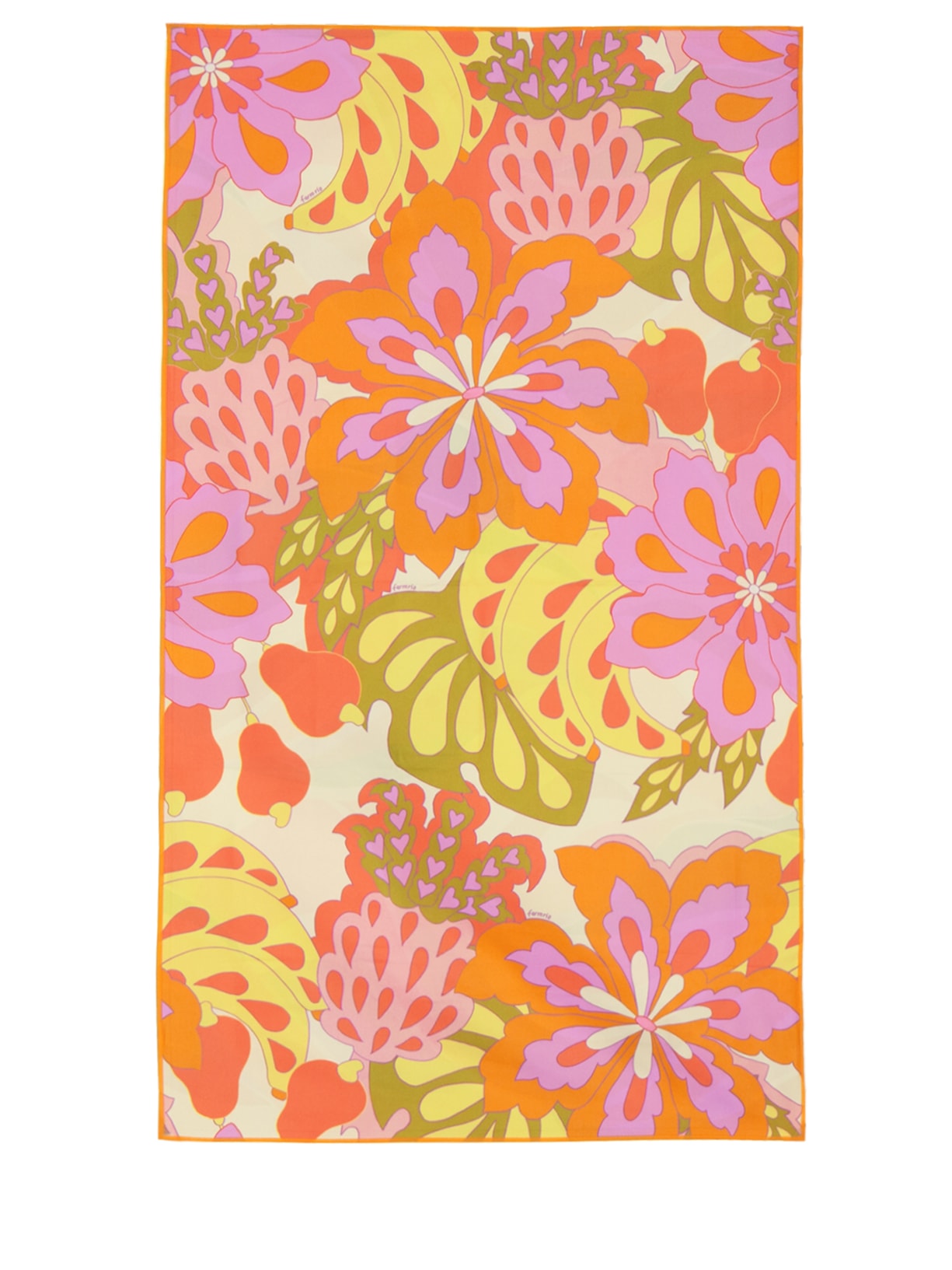Toalha Feminina Tchibum Floral Lee - Laranja