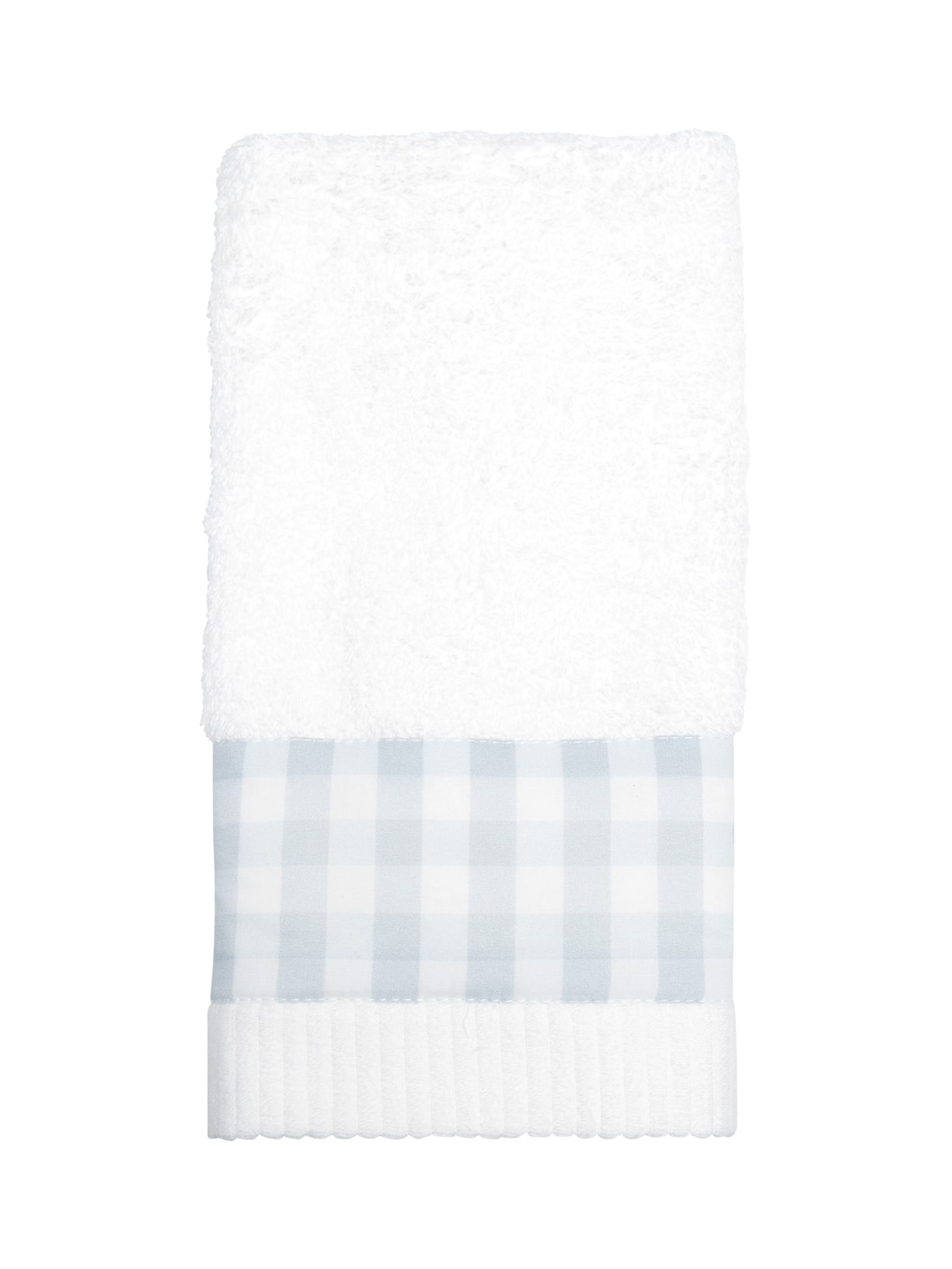 Toalha Lavabo Afrodite Xadrez Em Algodão 1 Peça - Azul