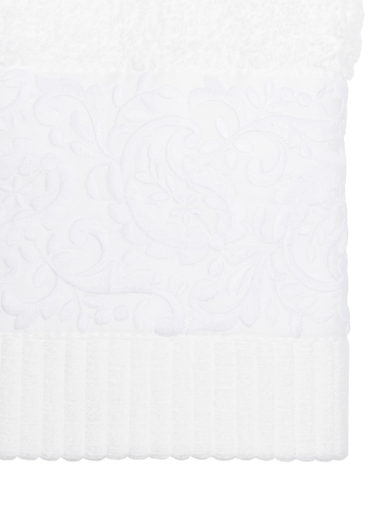 Toalha Lavabo Grand Palais Em Algodão 1 Peça Branco Blue Gardenia