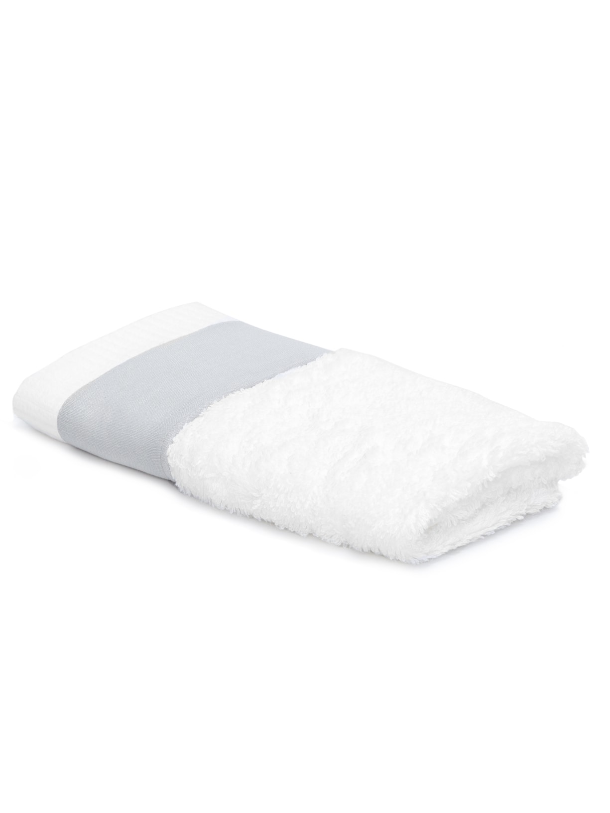 Toalha Lavabo Lino Gris Viés Cinza Blue Gardenia