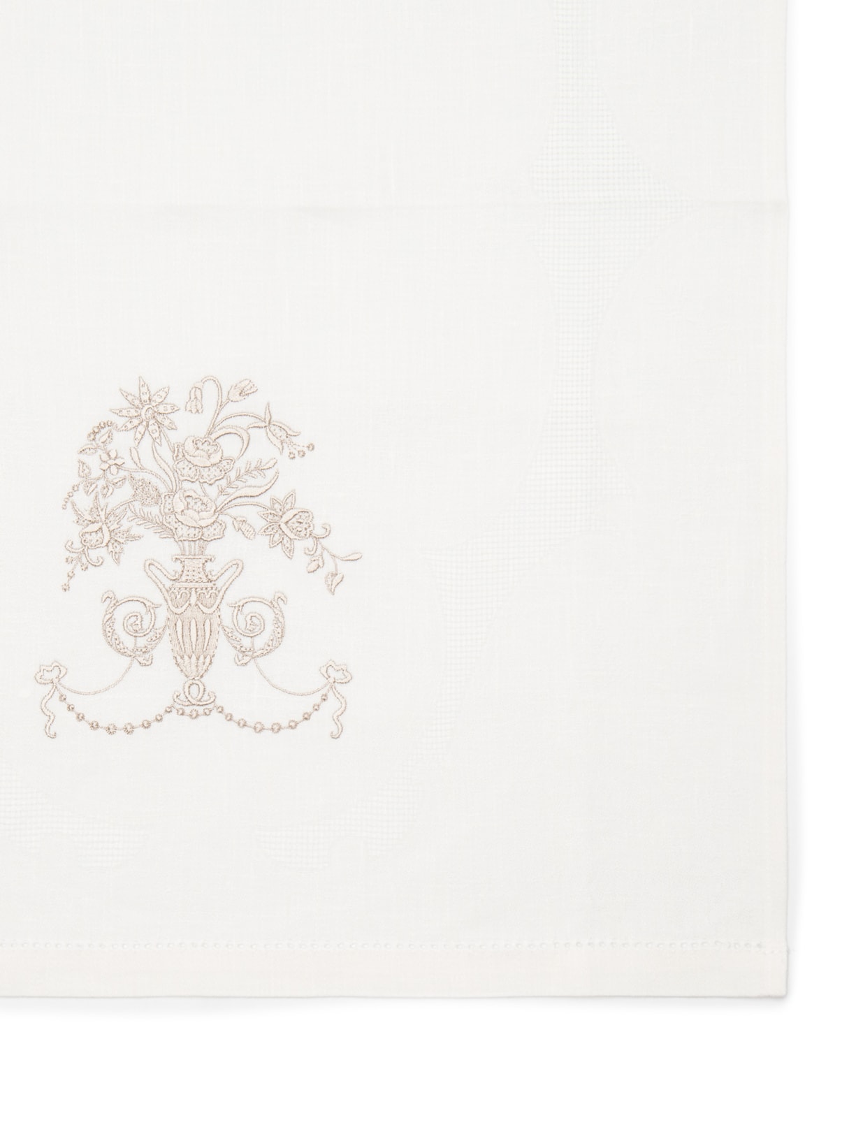 Toalha Para Lavabo Em Linho 1 Peça Off White '2Home