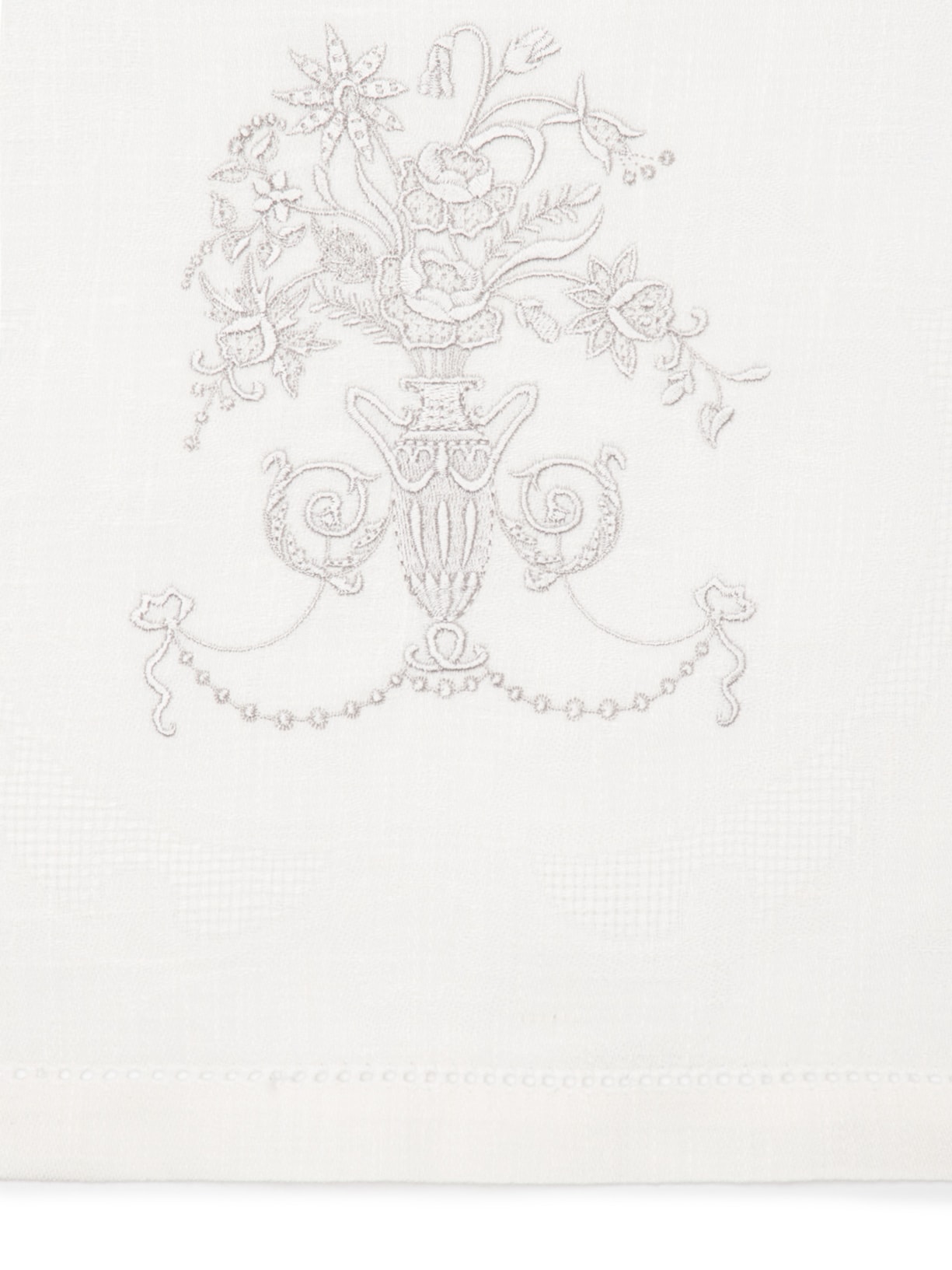 Toalha Para Lavabo Em Linho 1 Peça Off White '2Home