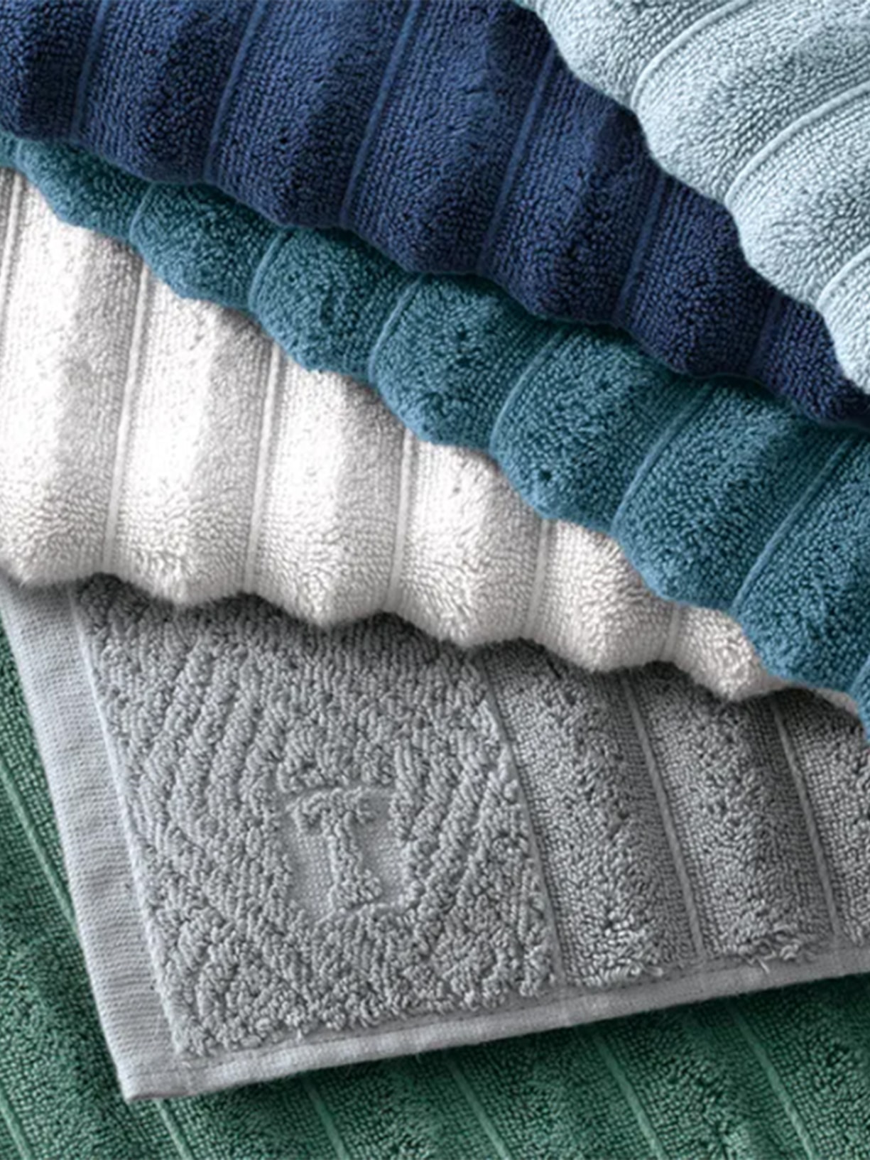 Toalha Para Piso Ondulato Verde Trussardi