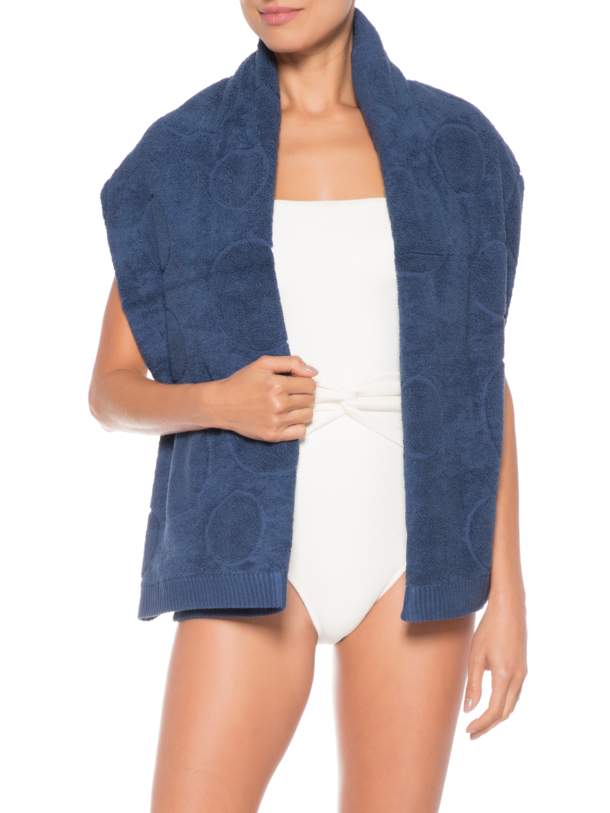 Toalha Praia Mikonos Marine Azul Blue Gardenia