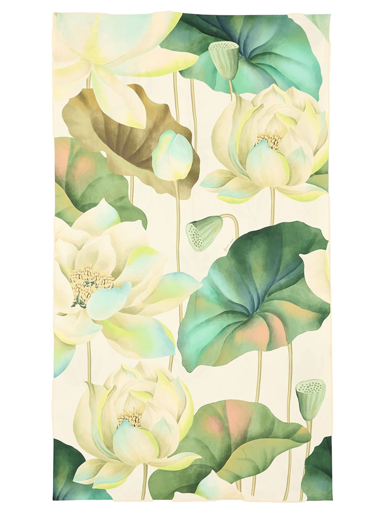 Toalha Tchibum Flor De Lotus Verano Off White Farm Etc