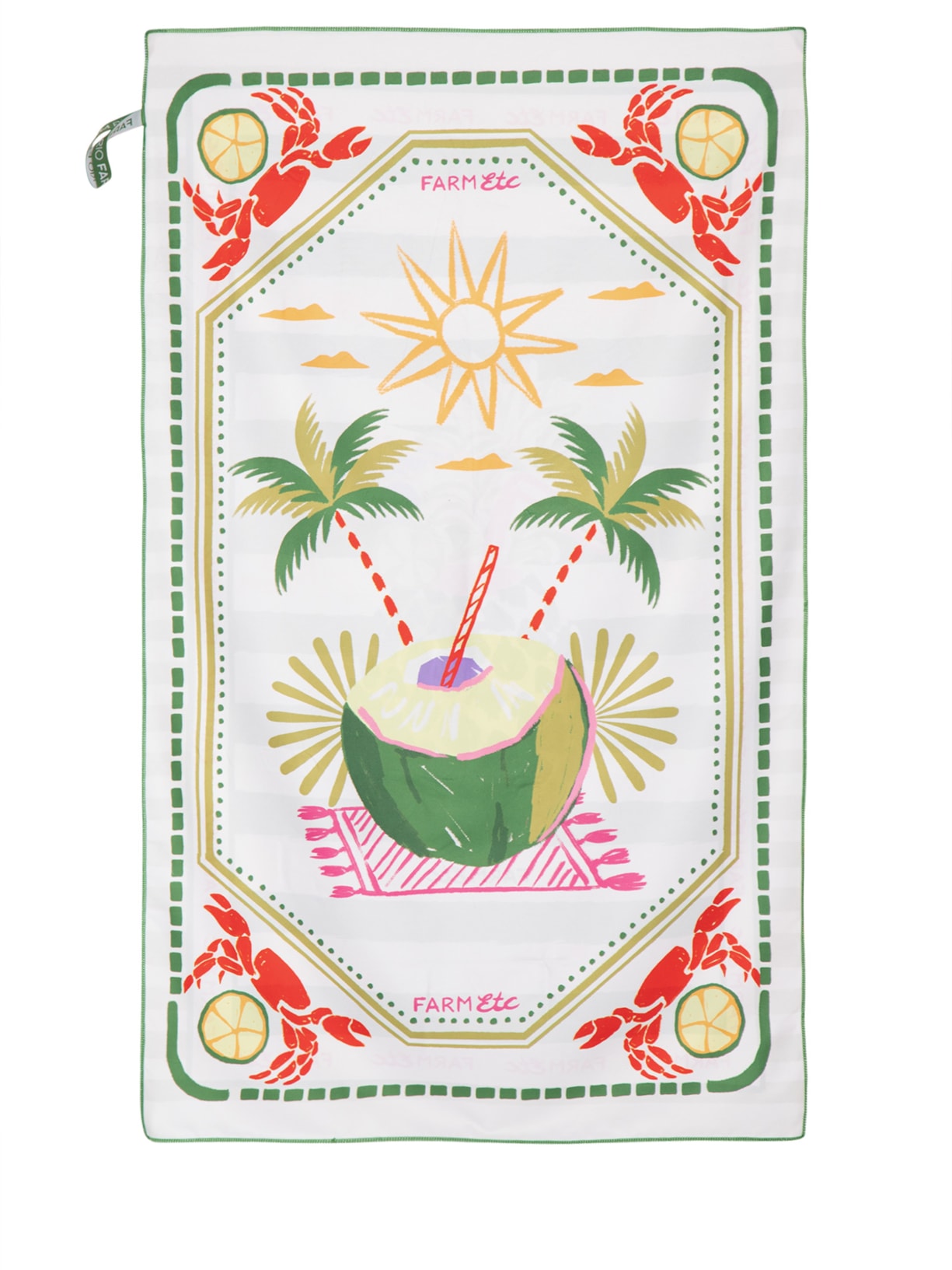 Toalha Tchibum Lenço Comida de Praia - Branco