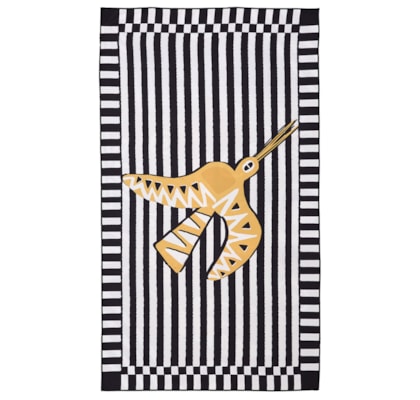 Toalha Tchibum Listra Urbana Beija Flor - Preto