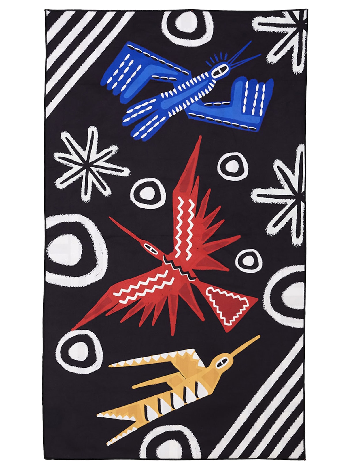 Toalha Tchibum Listra Urbana Beija Flor Preto Farm Etc