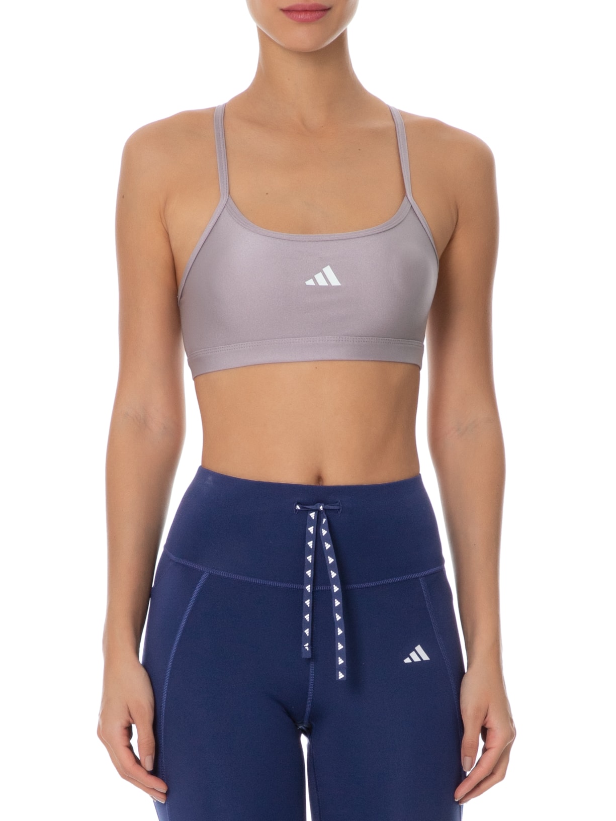 Top Aerct Ls Bra Lilás Adidas
